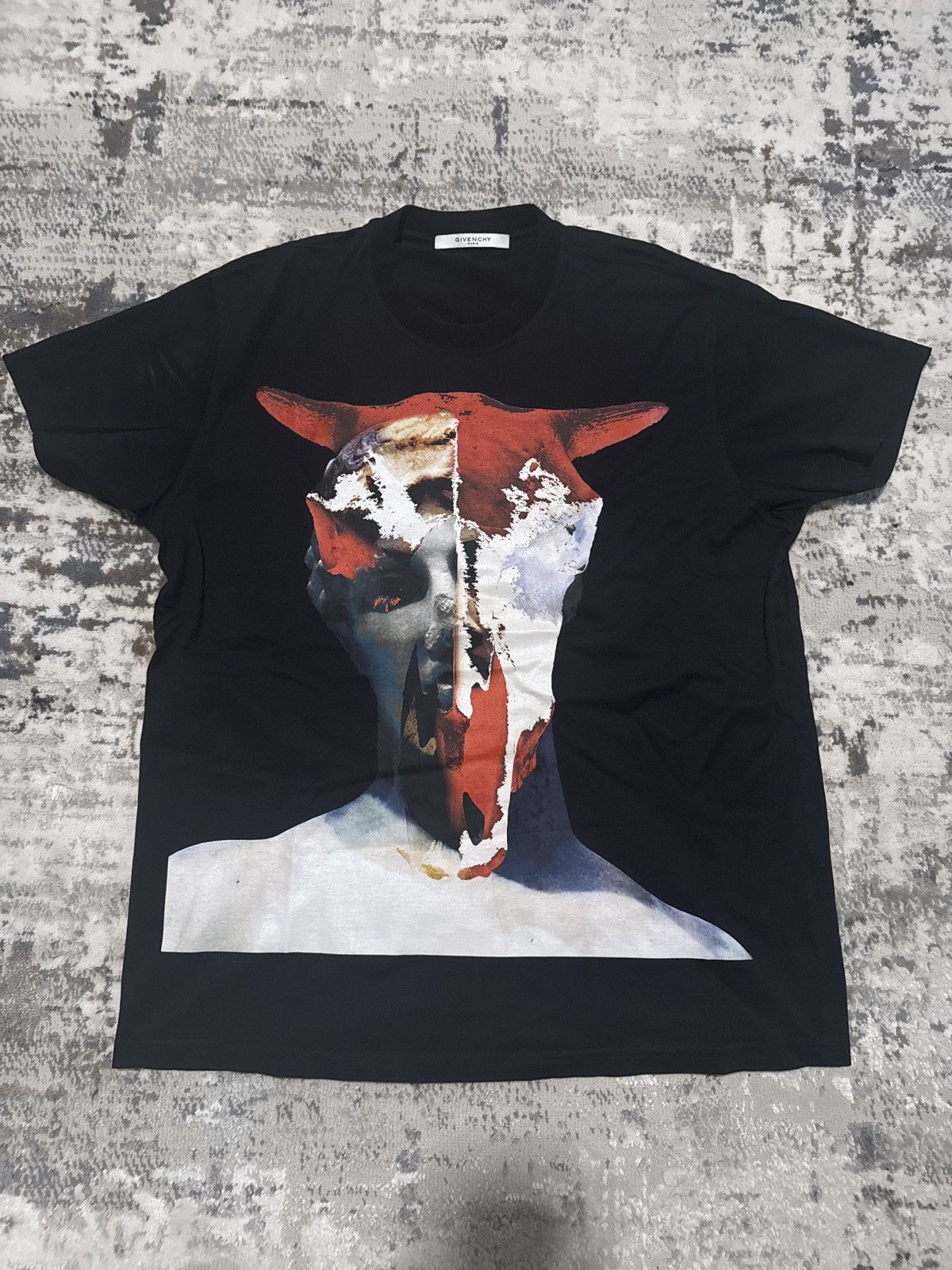 Givenchy Givenchy Statue Horn T-shirt Size US S / EU 44-46 / 1 - 1 Thumbnail