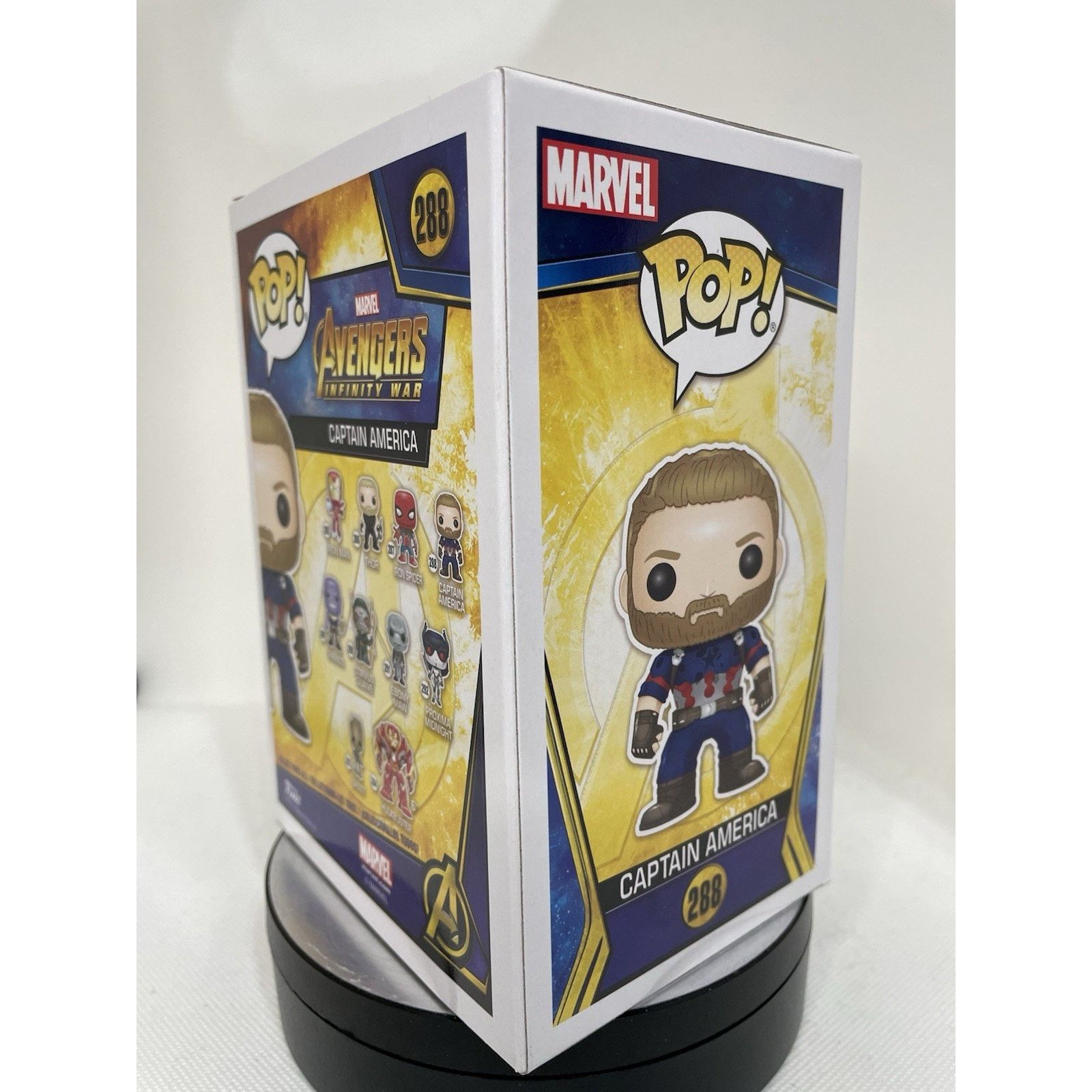 Marvel Comics Funko Pop! Captain America #288 Avengers Infinity War Size ONE SIZE - 6 Thumbnail