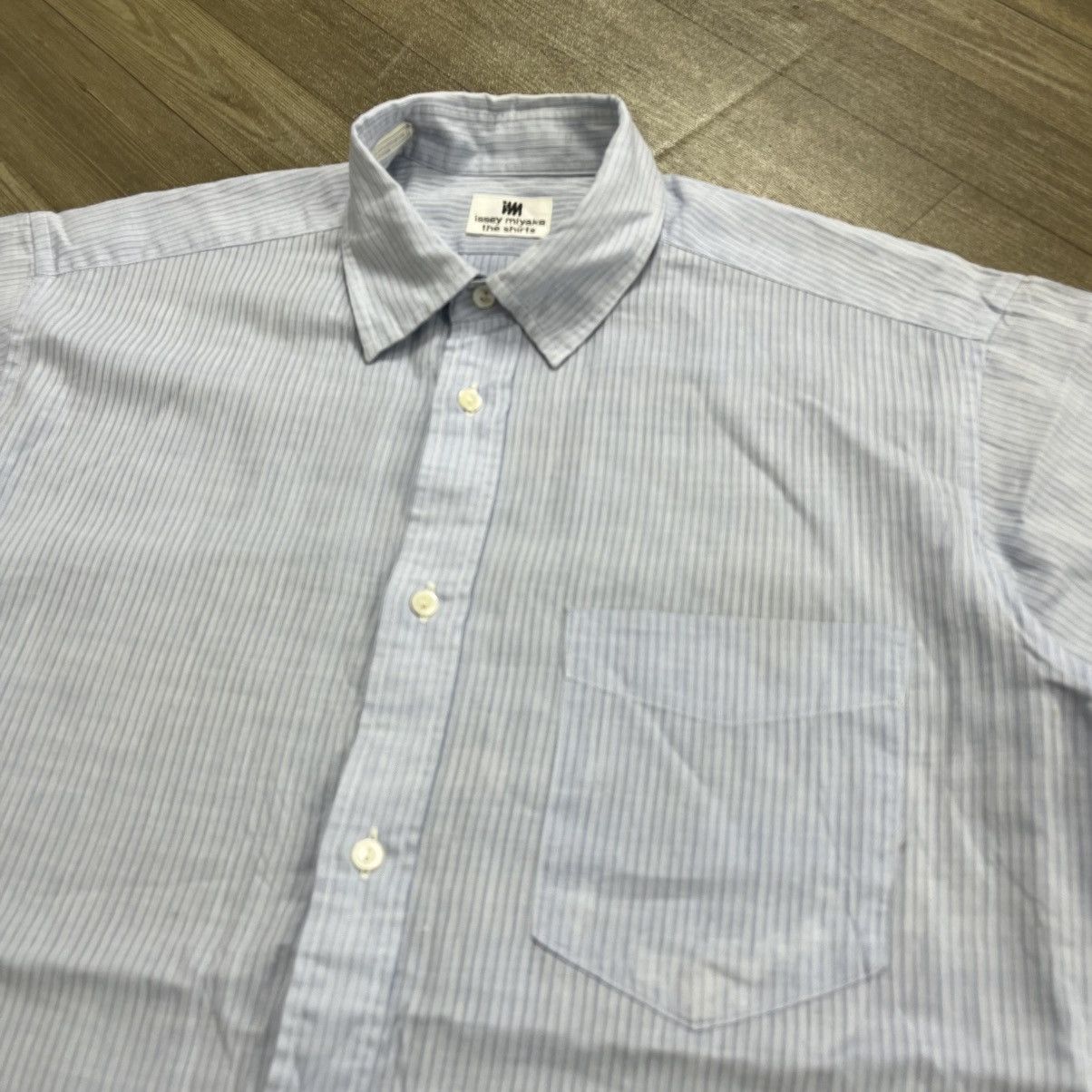 Issey Miyake Vintage Issey Miyake Striped Button Up Shirt Size US M / EU 48-50 / 2 - 3 Thumbnail