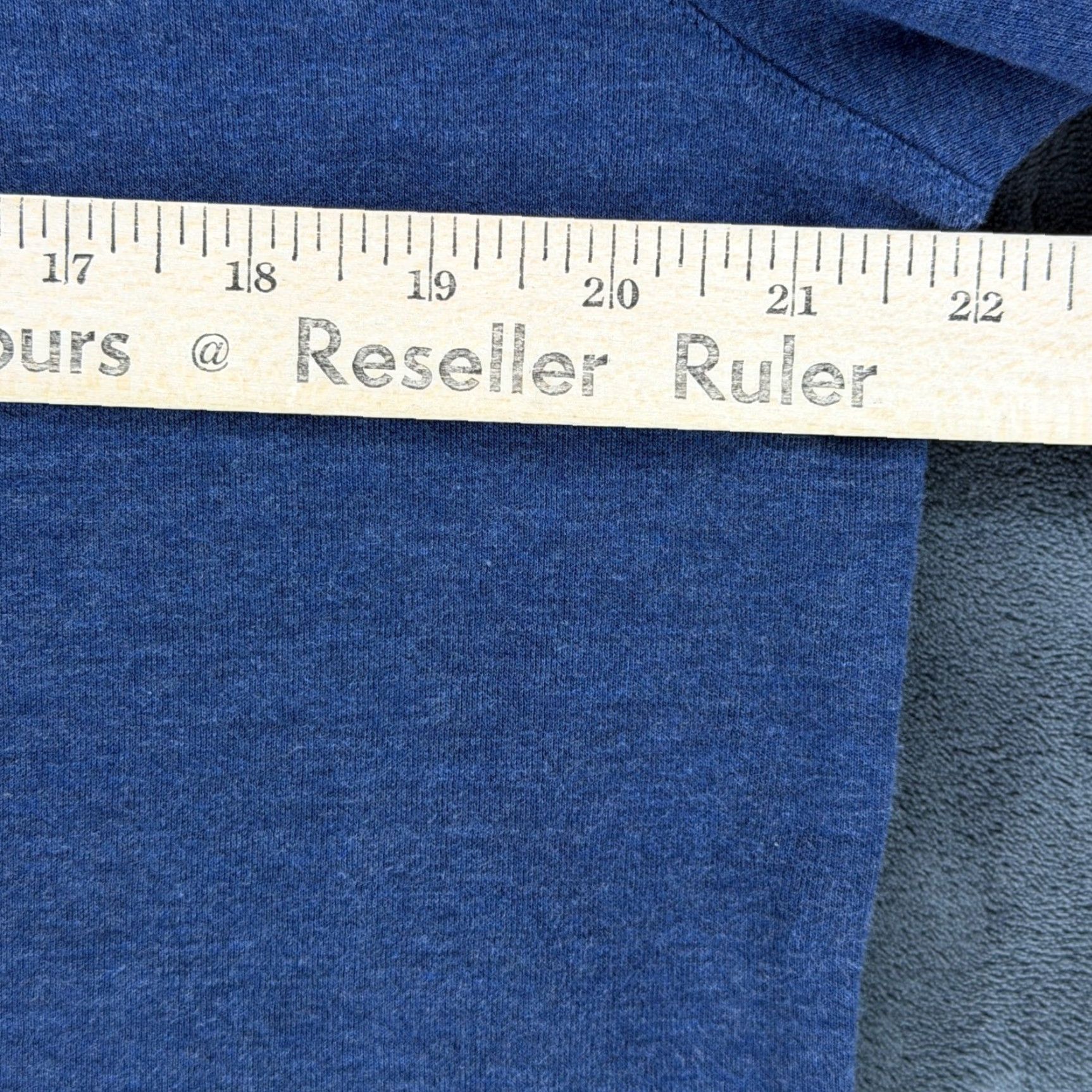Mizzen+Main Mizzen+Main Mens Blue Heather Quarter Zip Pullover Sweater Large Cotton Modal Size US L / EU 52-54 / 3 - 4 Thumbnail