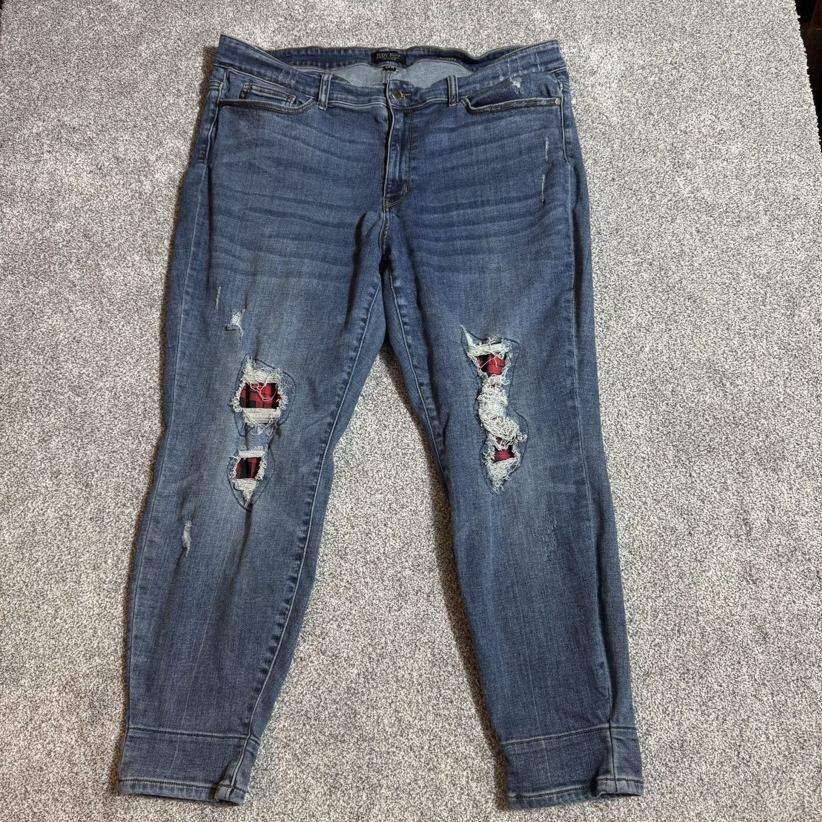 Judy Blue Judy Blue Jeans Womens Plus 22W Distressed Skinny Streetwear Size 39" - 1 Thumbnail