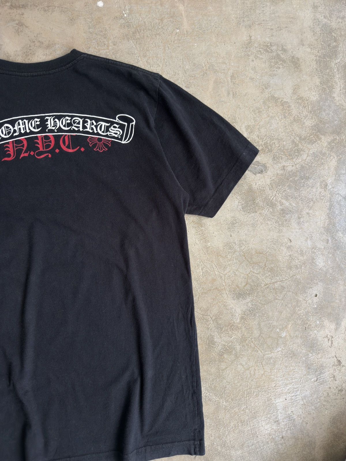 Chrome Hearts Chrome Hearts NYC Exclusive scroll logo tshirt black Size US M / EU 48-50 / 2 - 7 Thumbnail