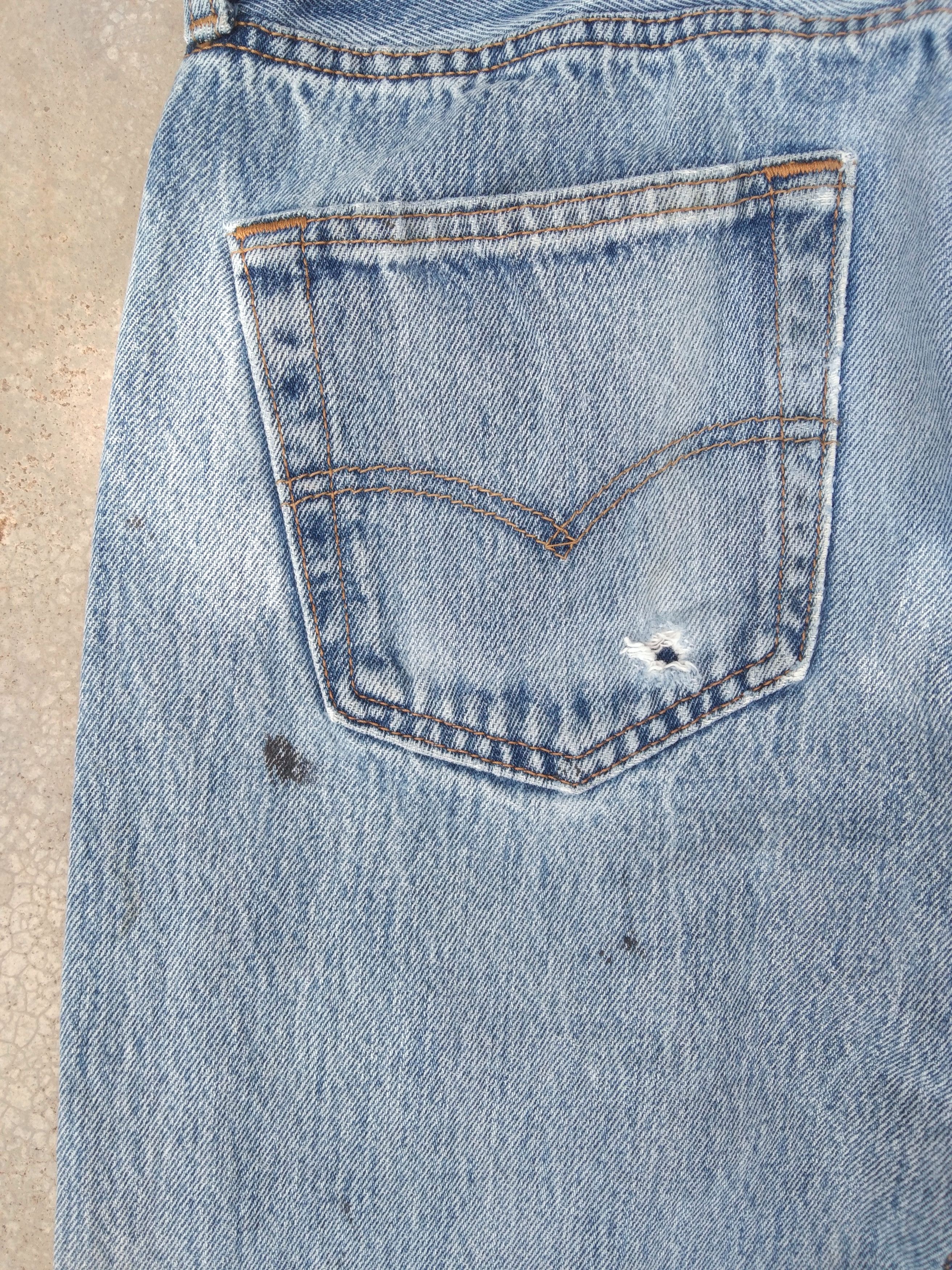 Levi's × Vintage Vintage Levis 501 Painter Distressed Jeans 30x29 Size US 30 / EU 46 - 4 Thumbnail