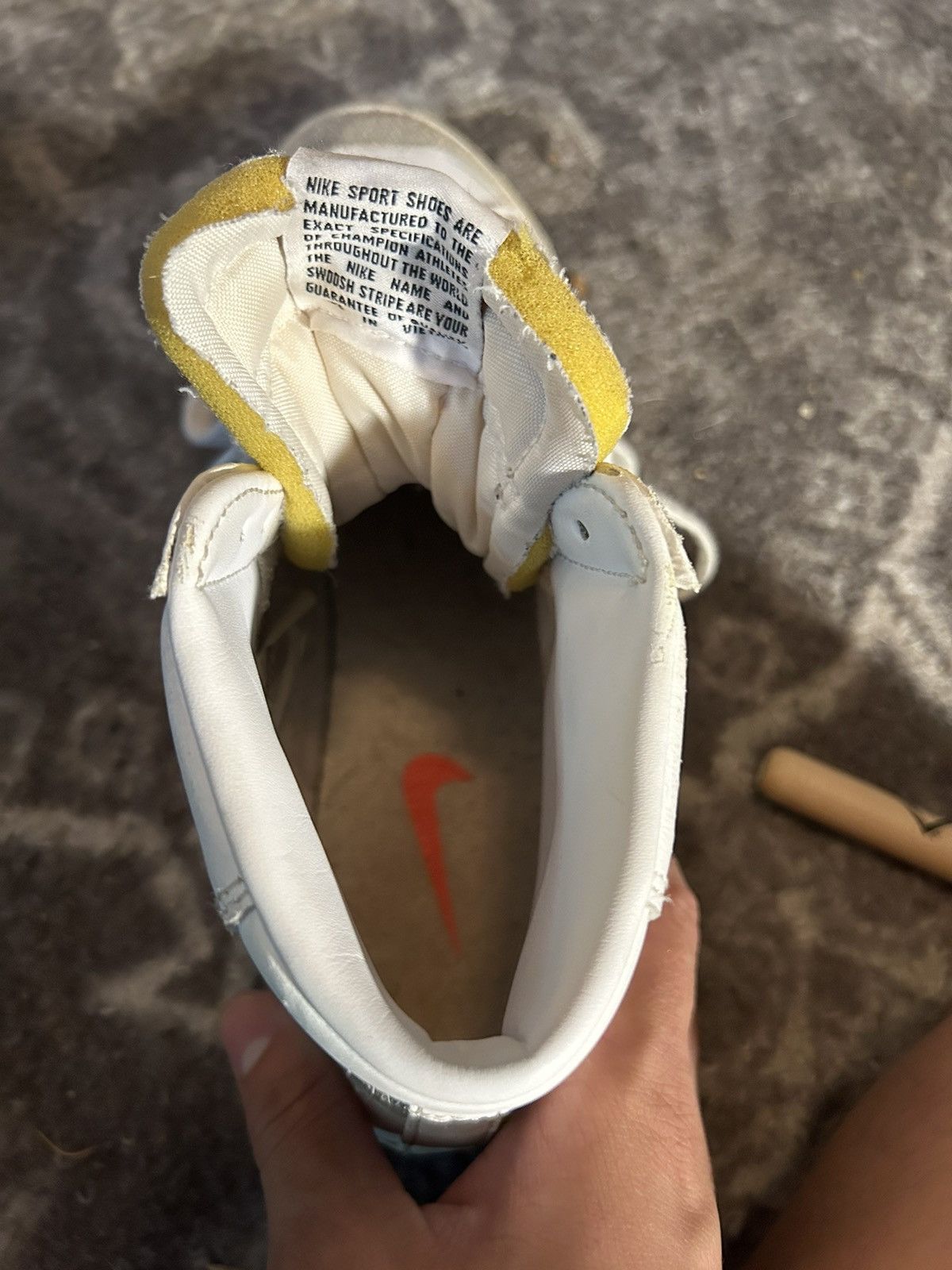 Nike Tan/Grey Nike Blazer Mid ‘77 size 9 (read description) Size US 9 / EU 42 - 4 Thumbnail