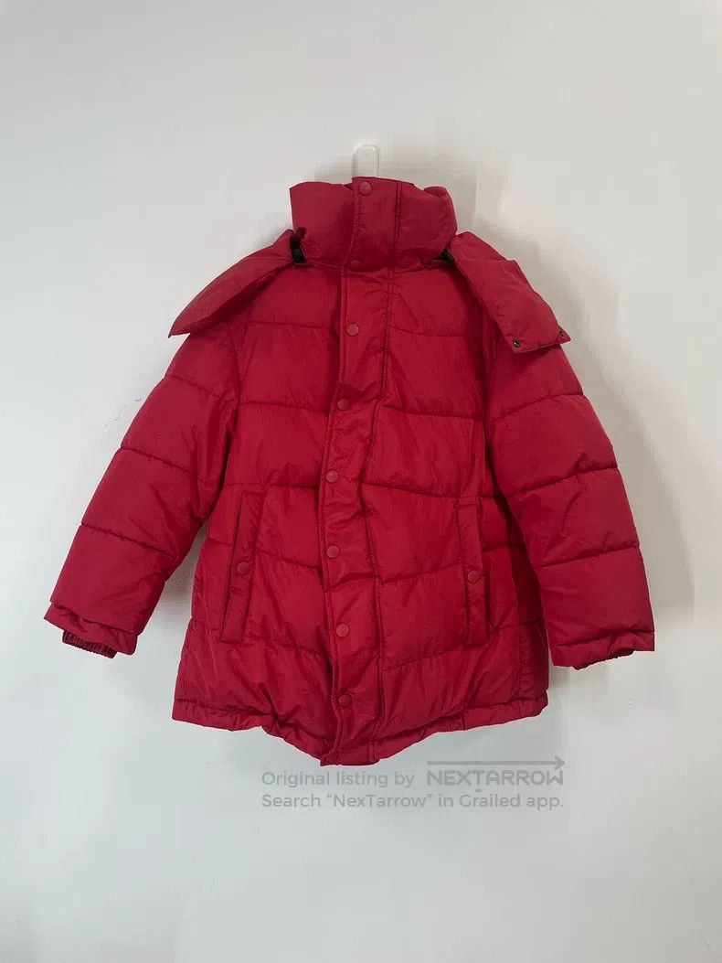 Balenciaga Red Hooded Bread Jacket
