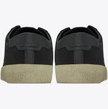 Saint Laurent Paris o1s1wg111024 Court Classic Embroidered Sneakers in Black Size US 10 / EU 43 - 7 Thumbnail