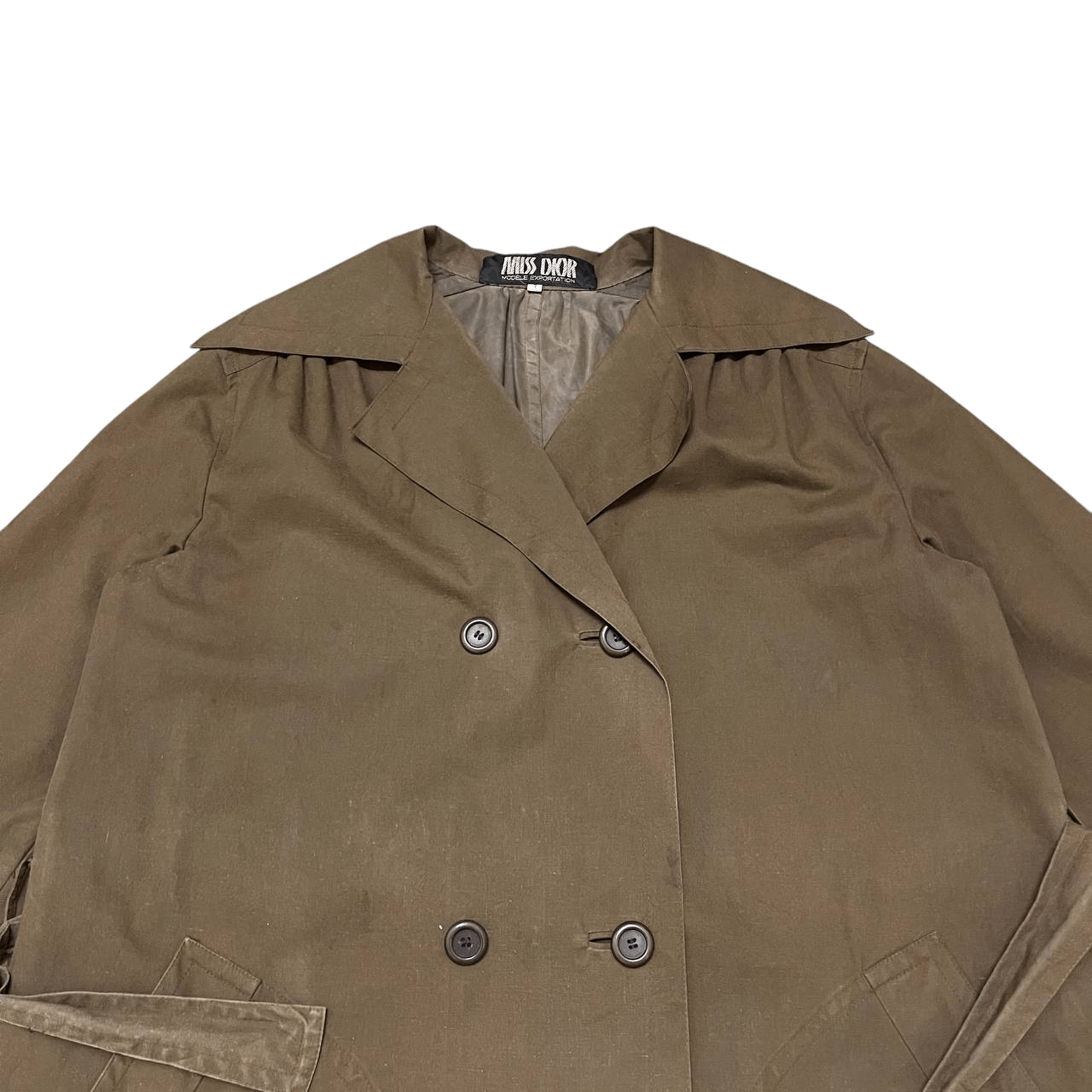 Christian Dior Monsieur Vintage Miss Dior Double Breasted Long Coat Brown Size M / US 6-8 / IT 42-44 - 2 Thumbnail