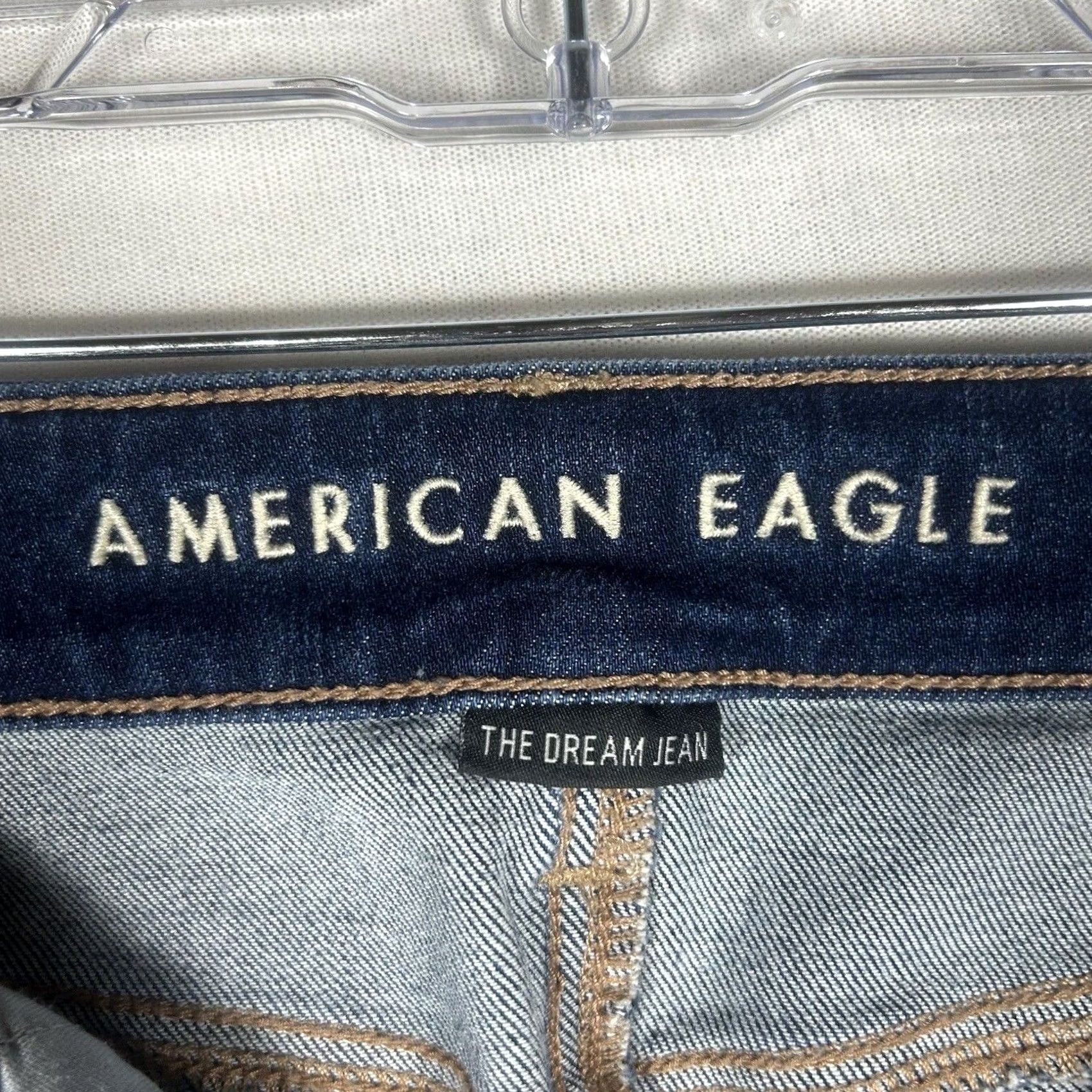 American Eagle Outfitters VINTAGE? No. American Eagle The Dream Jean Hi- Rise Jegging Jeans Size 0 Raw Hem Stretch AEO Size 25" / US 0 / IT 36 - 3 Thumbnail