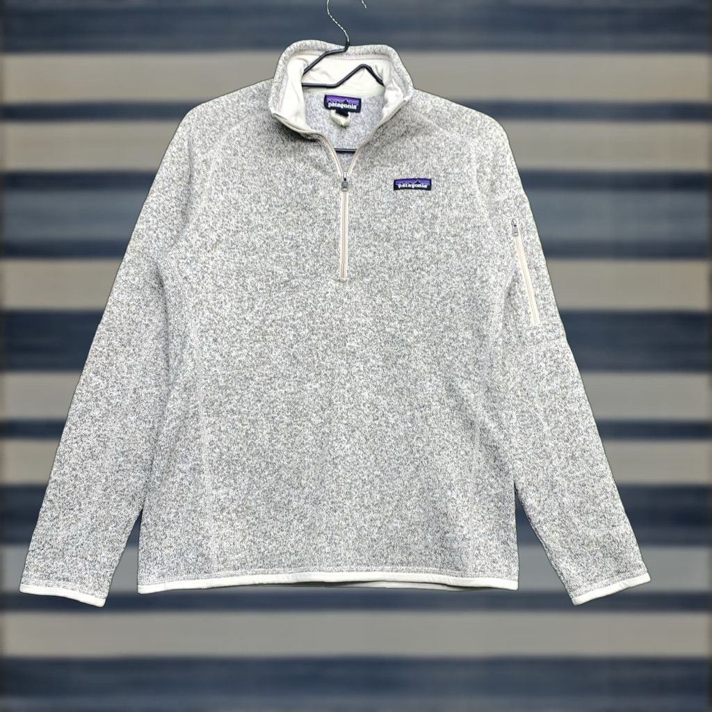 Patagonia Patagonia Womens Small Better Sweater 1/4 Zip Gray Fleece Pullover Outdoor Winter Travel Shirt Size S / US 4 / IT 40 - 1 Thumbnail