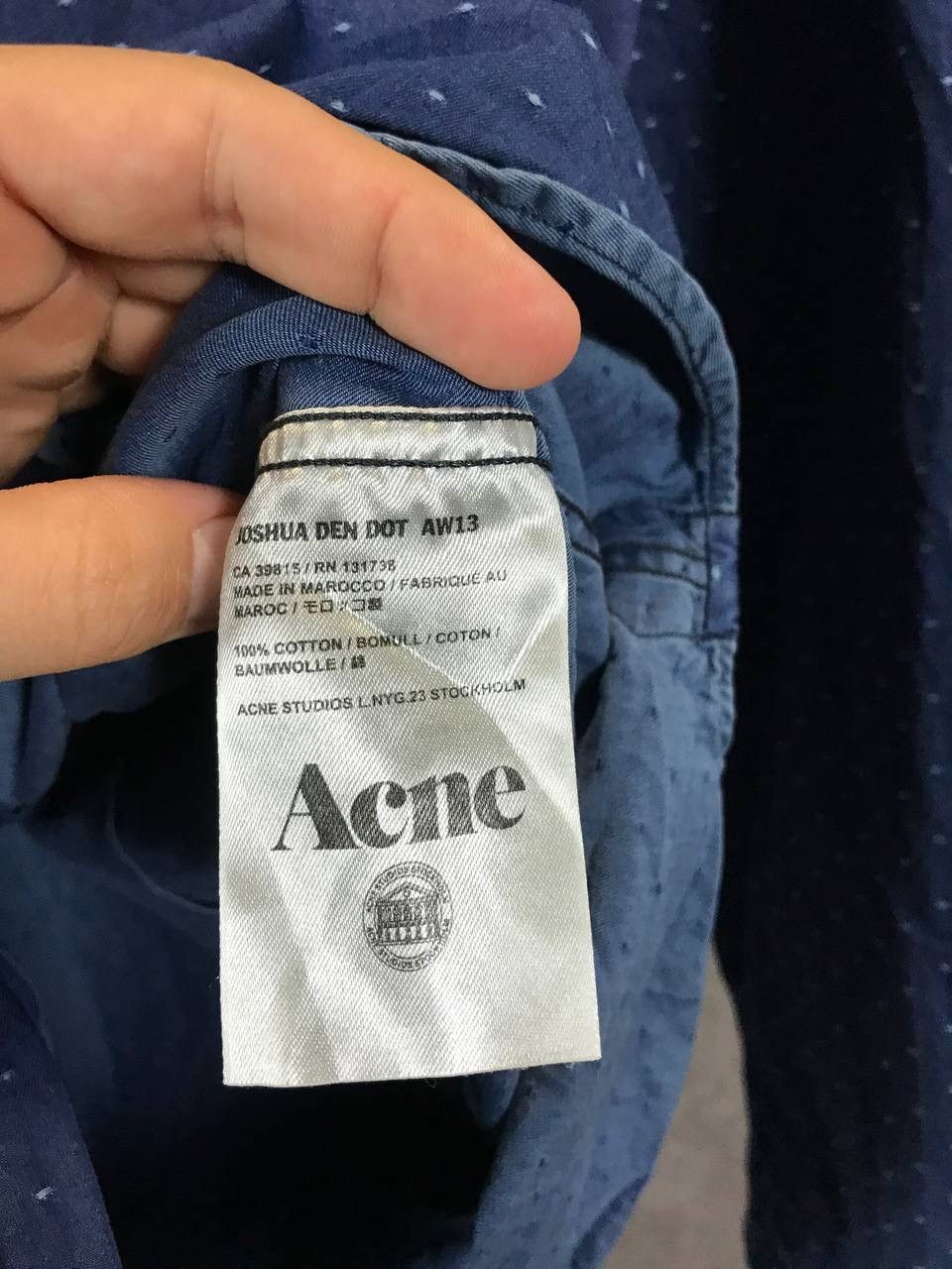 Acne Studios Acne Studios luxury designer shirt Size US S / EU 44-46 / 1 - 5 Thumbnail