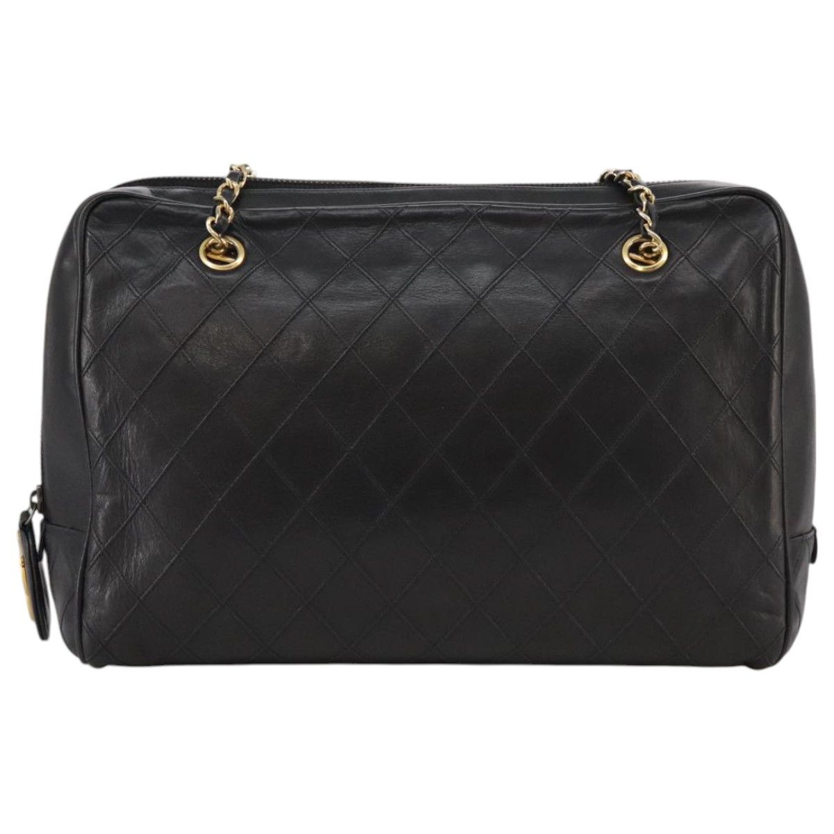 Chanel Camera Black Leather Shoulder Bag (Pre-Owned) Size ONE SIZE - 1 Thumbnail