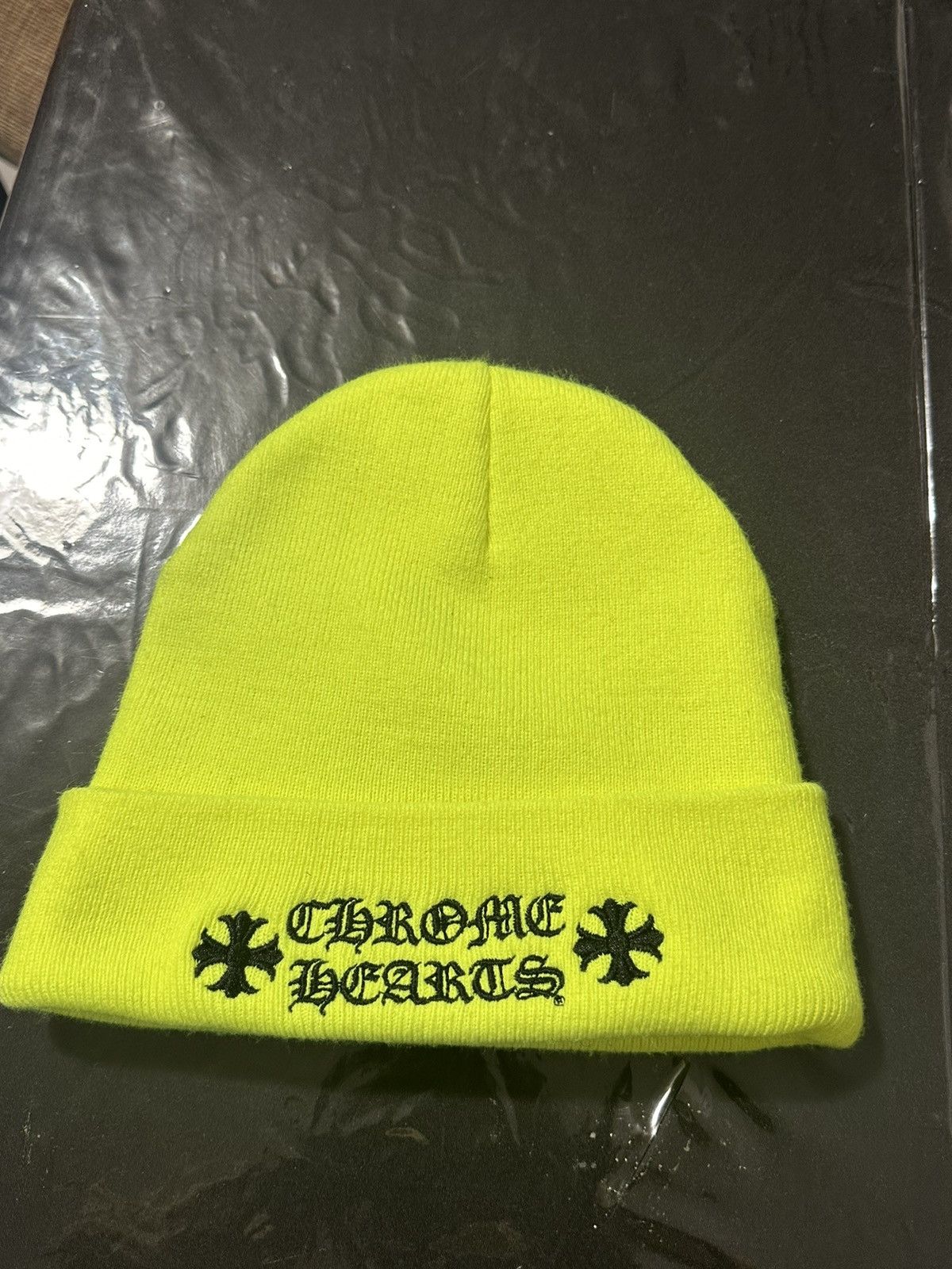 image of Chrome Hearts Beanie in Green/Lime, Men's