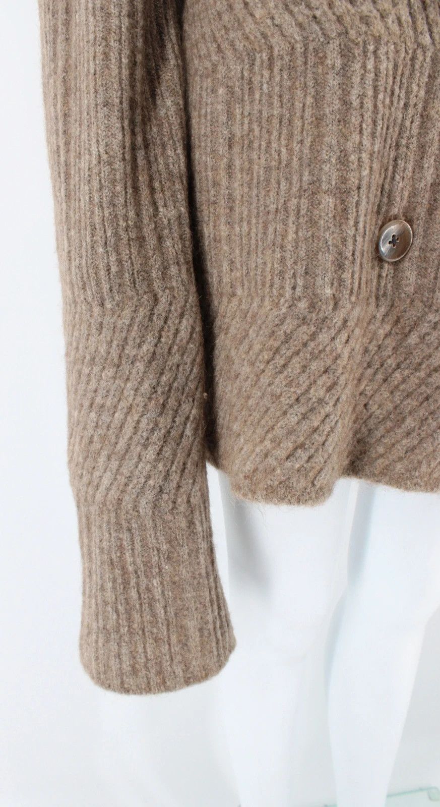 Ann Demeulemeester Ann Demeulemeester Artisanal Oversized Wool Knit Cardigan Size XS / US 0-2 / IT 36-38 - 2 Thumbnail