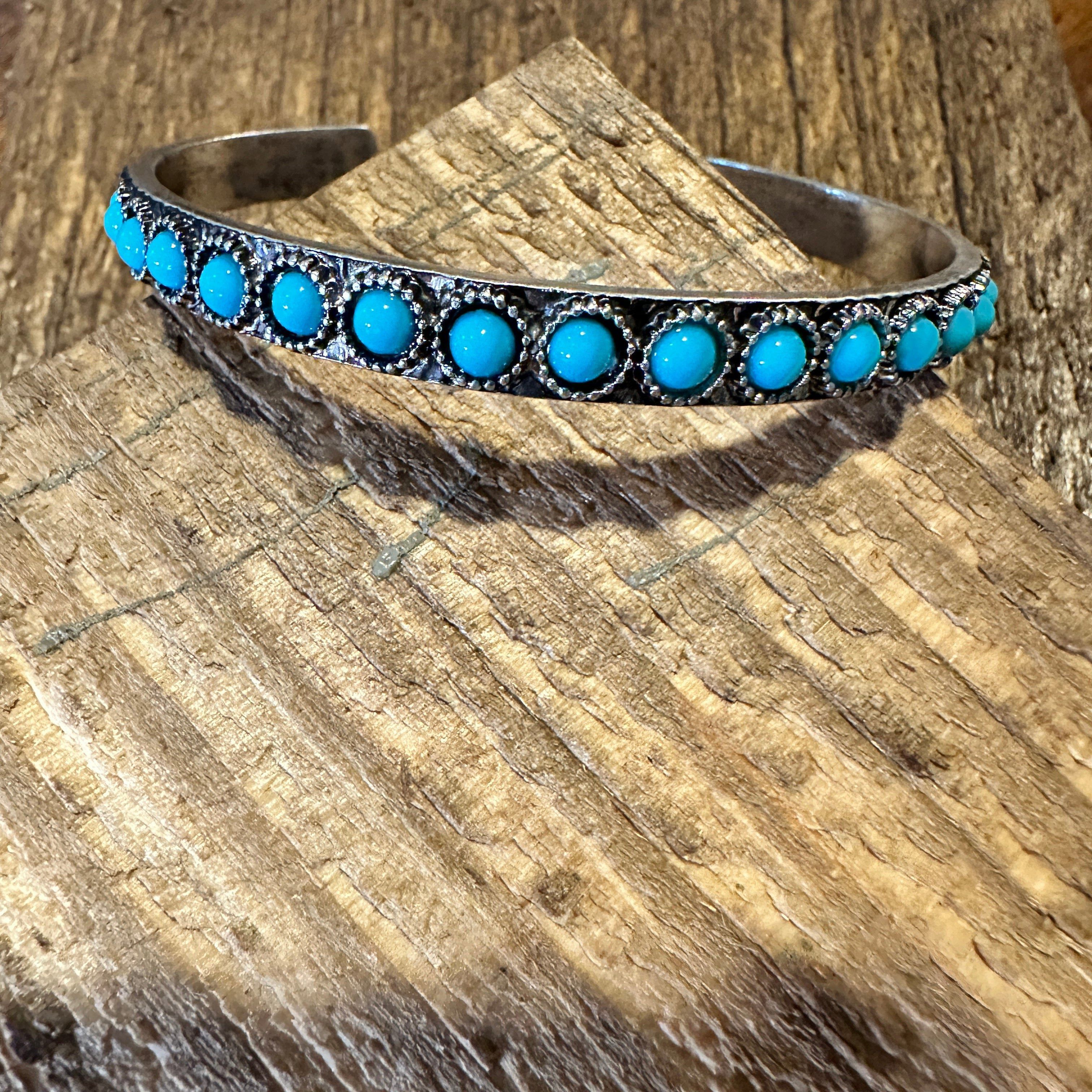 Other Southwestern Boho Vintage Turquoise Cowgirl Open Bangle with Size ONE SIZE - 3 Thumbnail