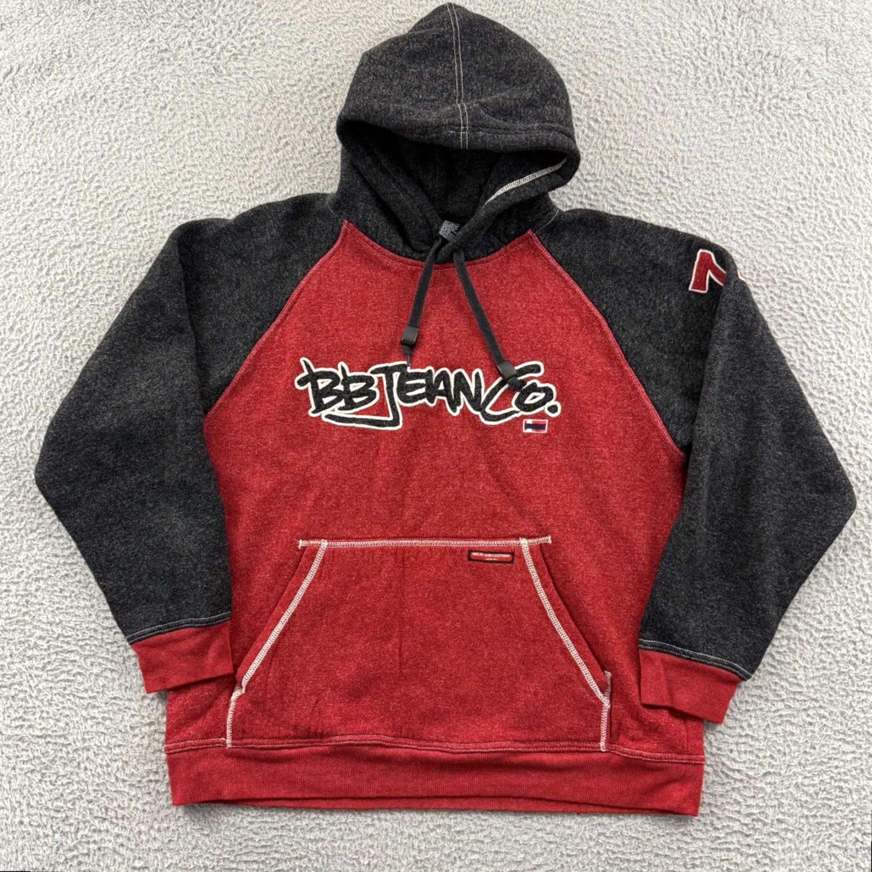 Bugle Boy VINTAGE Bugle Boy Sweatshirt Mens M Red 90s Long Sleeve Hoodie Hip Hop Y2K Sweatshirt Size US M / EU 48-50 / 2 - 2 Thumbnail