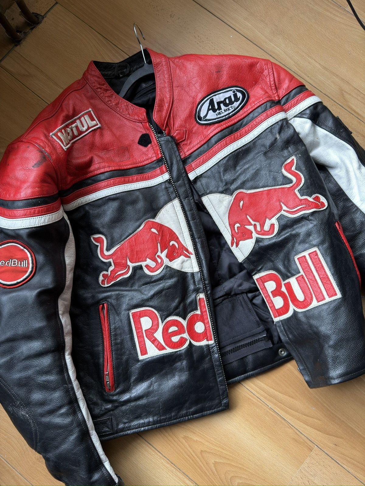 Red Bull Real leather red bull racing biker jacket Size US L / EU 52-54 / 3 - 18 Thumbnail