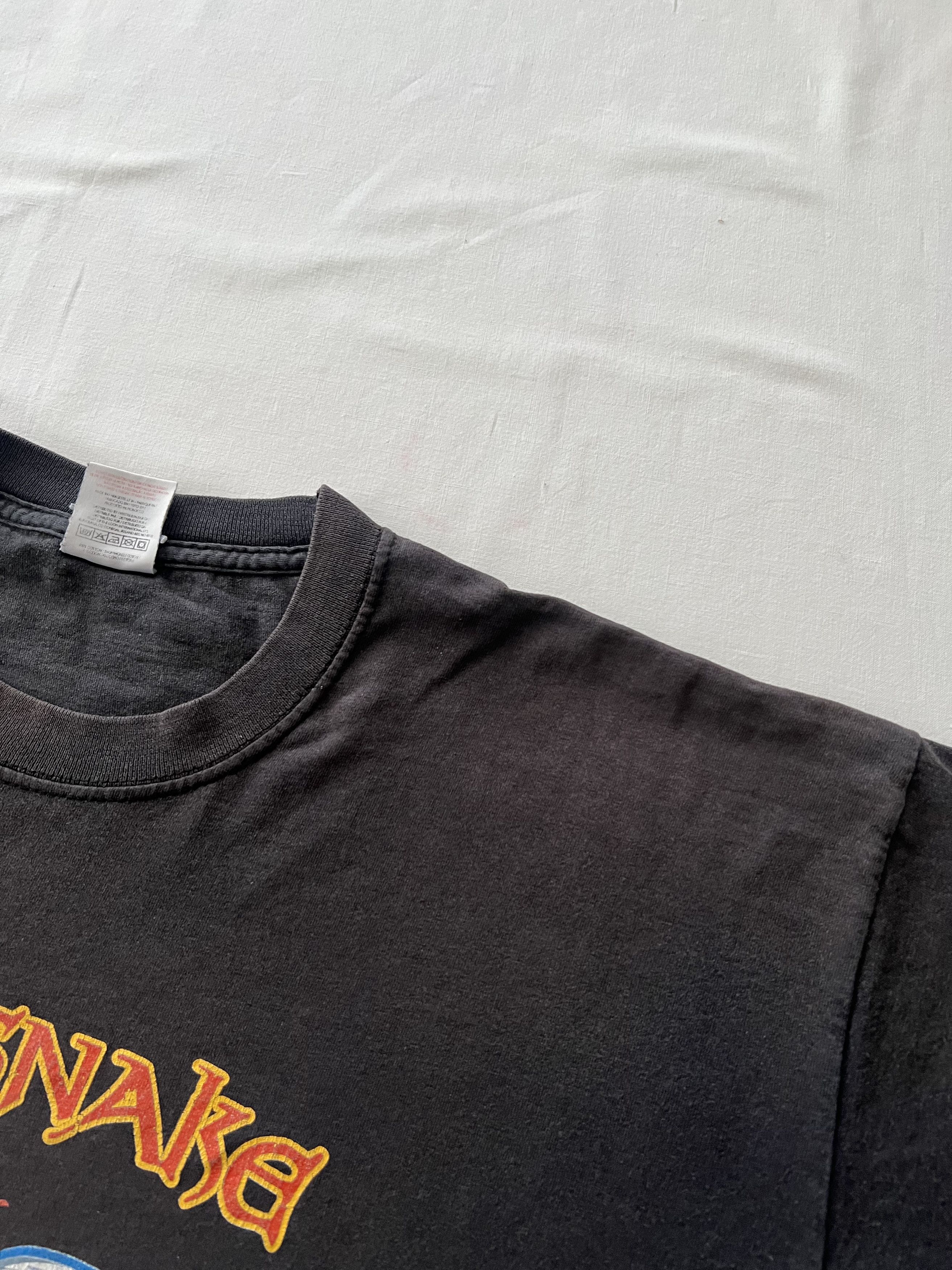 Band Tees Vintage 2004 Whitesnake European Tour Faded Black Tee Size US L / EU 52-54 / 3 - 8 Thumbnail