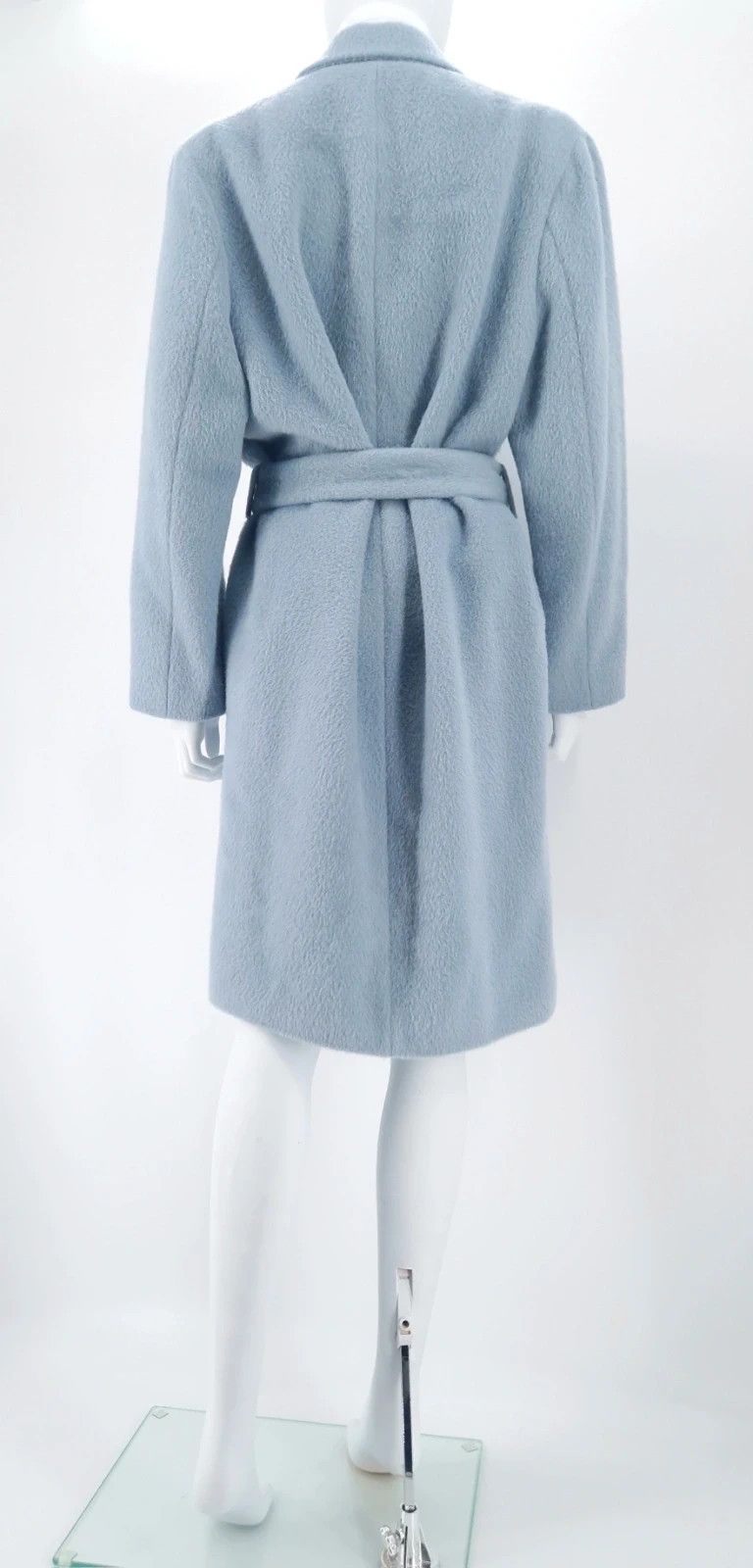 Acne Studios Acne Studios Elga Hairy Coat in Baby Blue Alpaca Size XS / US 0-2 / IT 36-38 - 10 Thumbnail