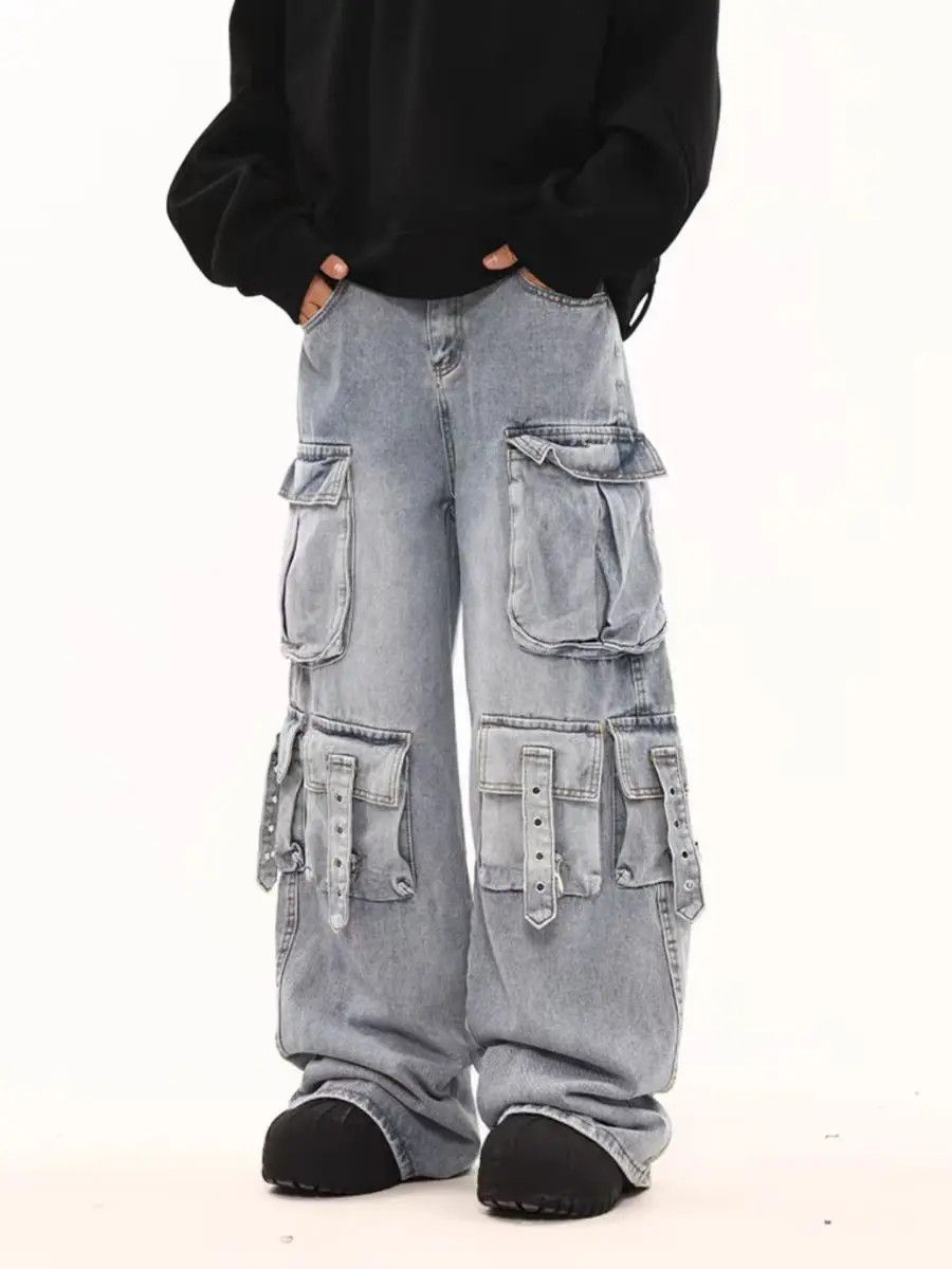 Designer × Japanese Brand Vintage Streetwear Hip Hop Loose Casual Pants Size US 33 - 1 Thumbnail