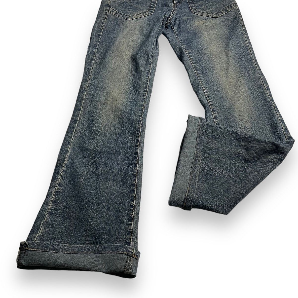 If Six Was Nine 🇯🇵 VINTAGE LUIS CHANTANT FLARE DENIM PANTS Size US 30 / EU 46 - 13 Thumbnail