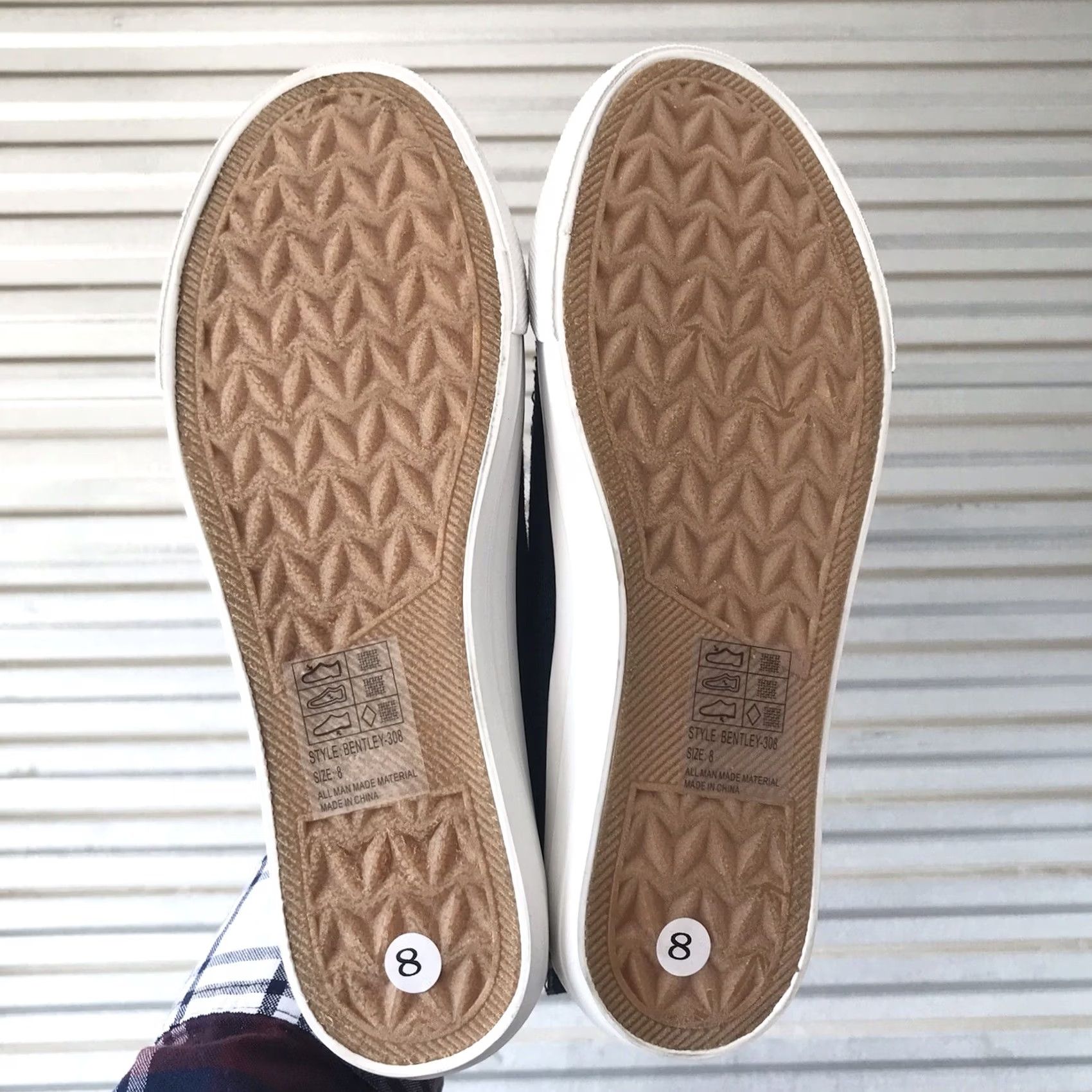 Vintage Yoki Women Navy Blue Bentley Distressed Studded Slip-On Comfort Sneakers 8 Size US 8 / IT 38 - 4 Thumbnail