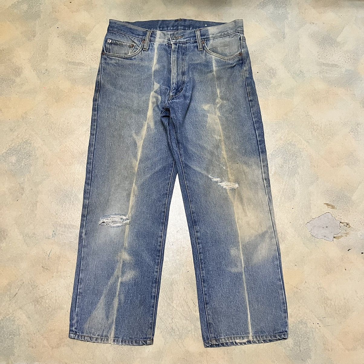 Japanese Brand Distressed Design Denim Jeans