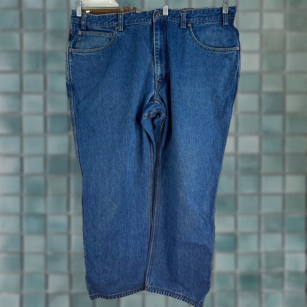 Denime DULUTH Street Denim Jeans Men’s 44x32 Denim Straight Mid 10in Blue USA Logo 5-Pocket Relaxed Fit Regular Size 44 Mens Size US 44 / EU 60 - 1 Thumbnail