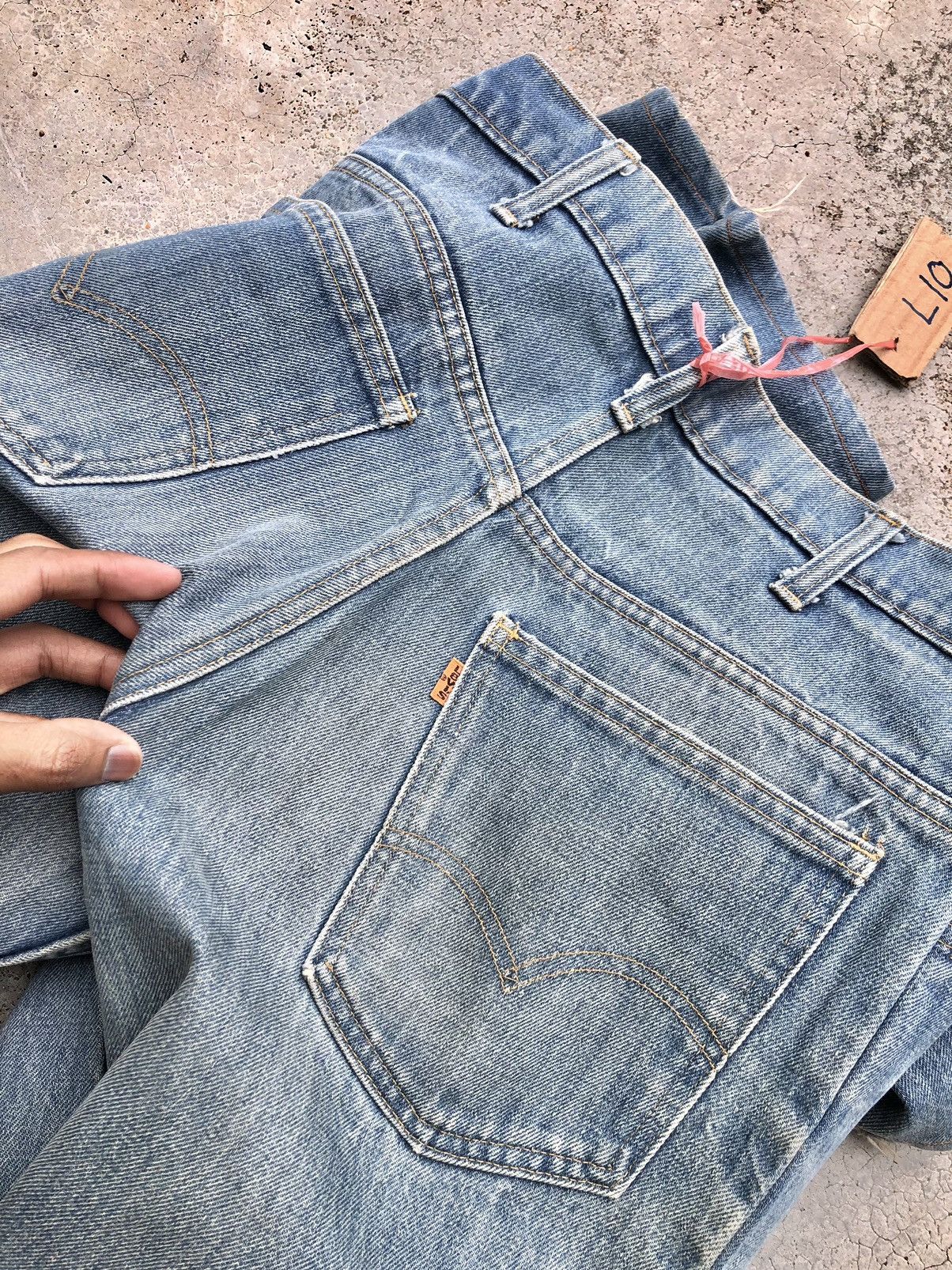 Levi's FLARED‼️‼️VINTAGE 70s LEVIS 646 ORANGE TAB Size US 31 - 9 Thumbnail