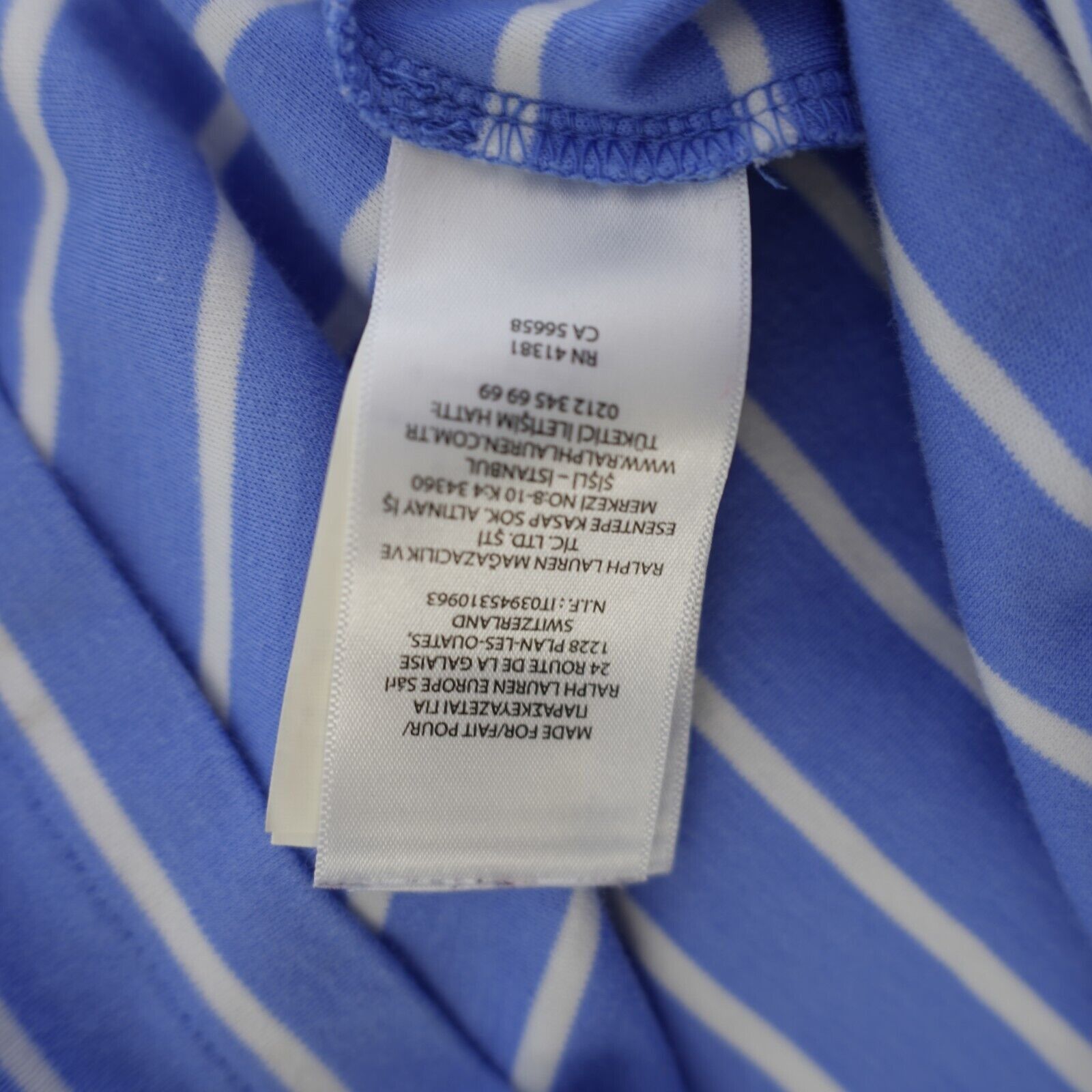 Ralph Lauren Polo Ralph Lauren Blue Striped Custom Slim Fit Large Polo Sh Size US L / EU 52-54 / 3 - 10 Thumbnail