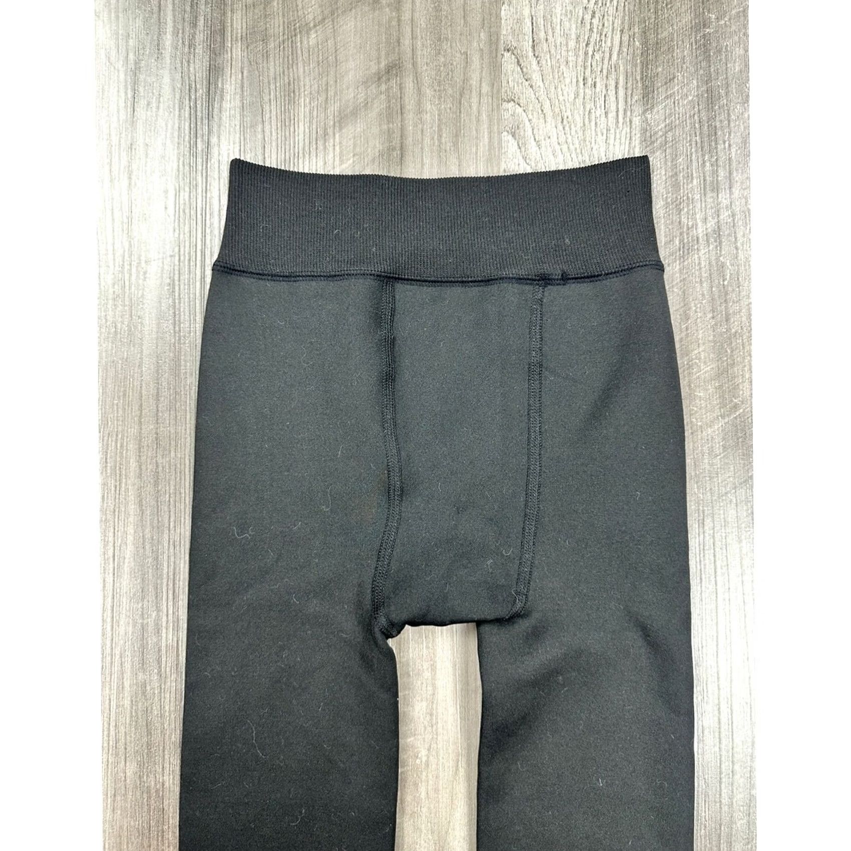 Vintage Women’s Fleece Lined Stirrup Leggings Black Winter Thermal Small Size 28" / US 6 / IT 42 - 6 Thumbnail