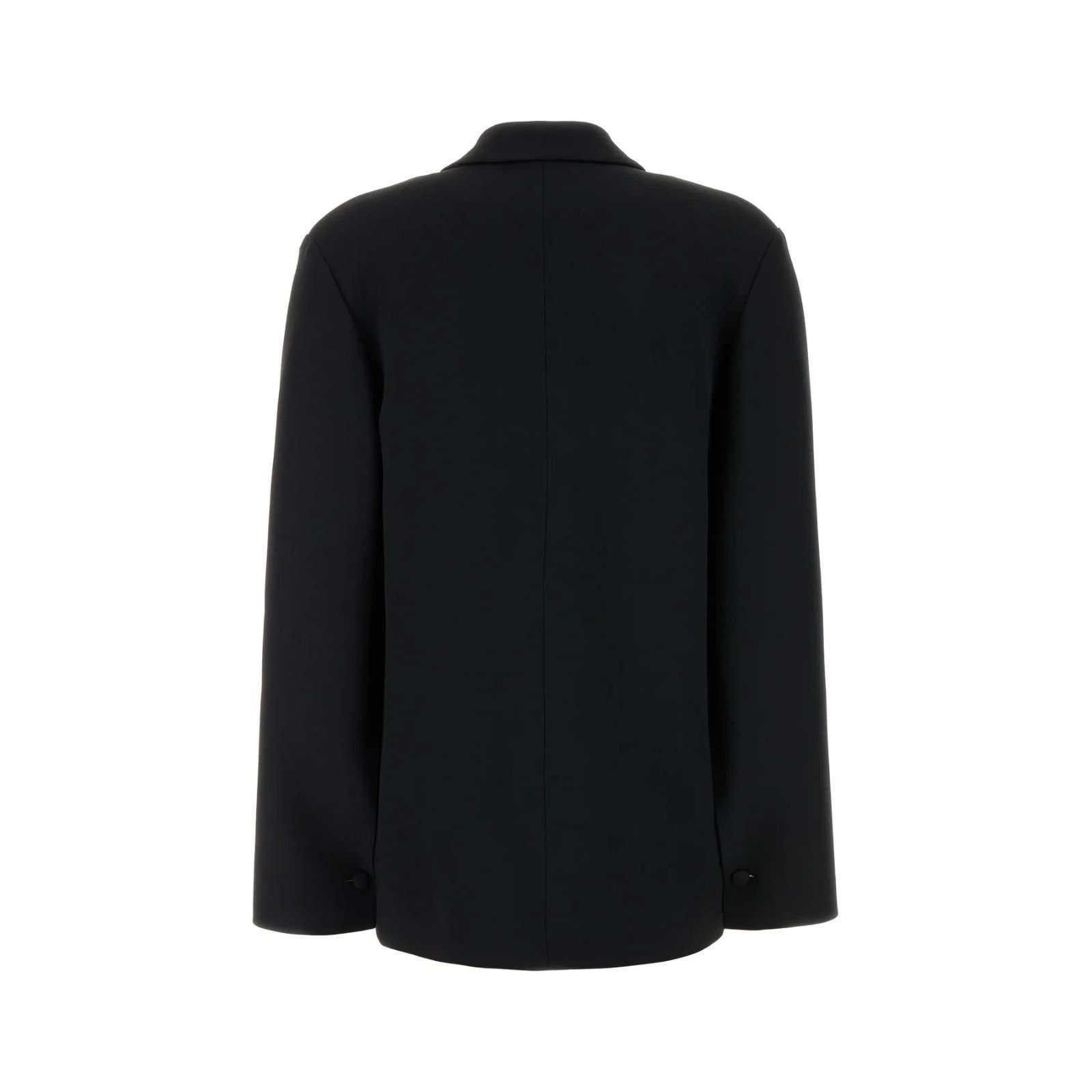 Alberta Ferretti ALBERTA FERRETTI Black Stretch Crepe Blazer Jacket New & Aut Size L / US 10 / IT 46 - 2 Thumbnail
