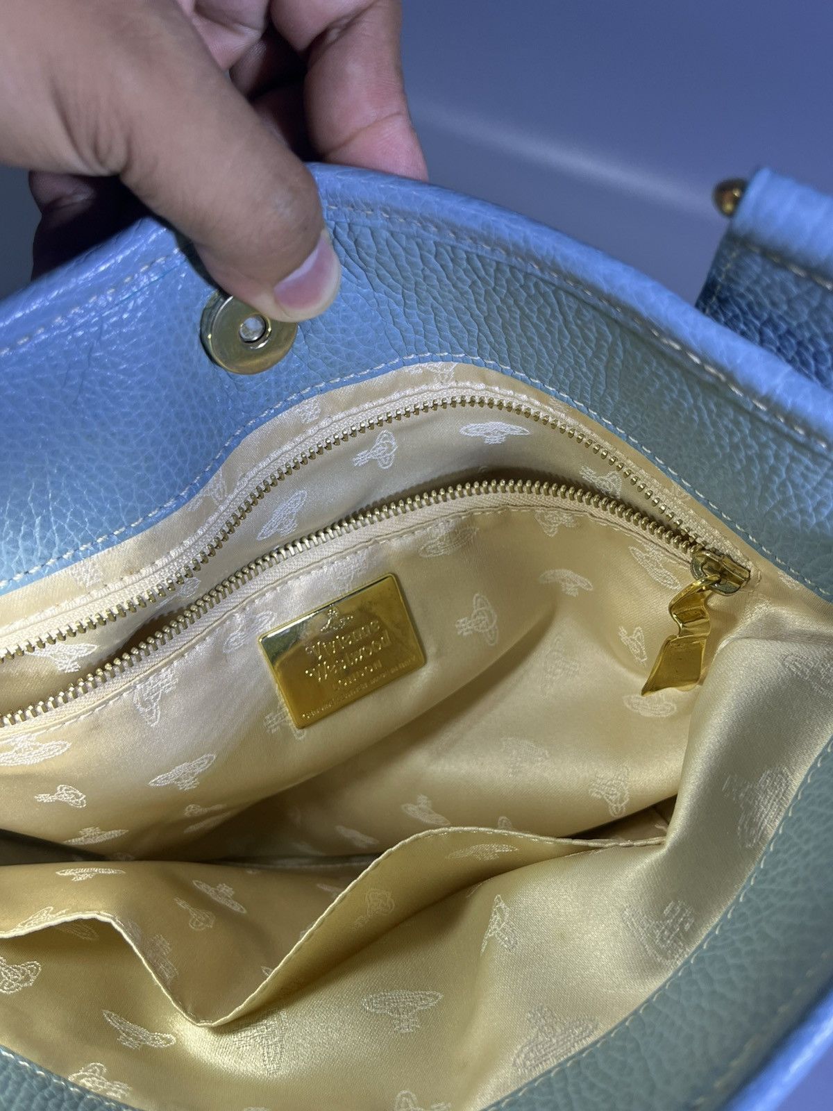 Vivienne Westwood Vivienne Westwood Blue LeatherCrossbody Bag Size ONE SIZE - 5 Thumbnail