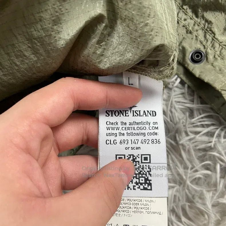 Stone Island Stone Island Tail Rat Green Silver Green Metal Nylon Doubl Size US L / EU 52-54 / 3 - 4 Thumbnail