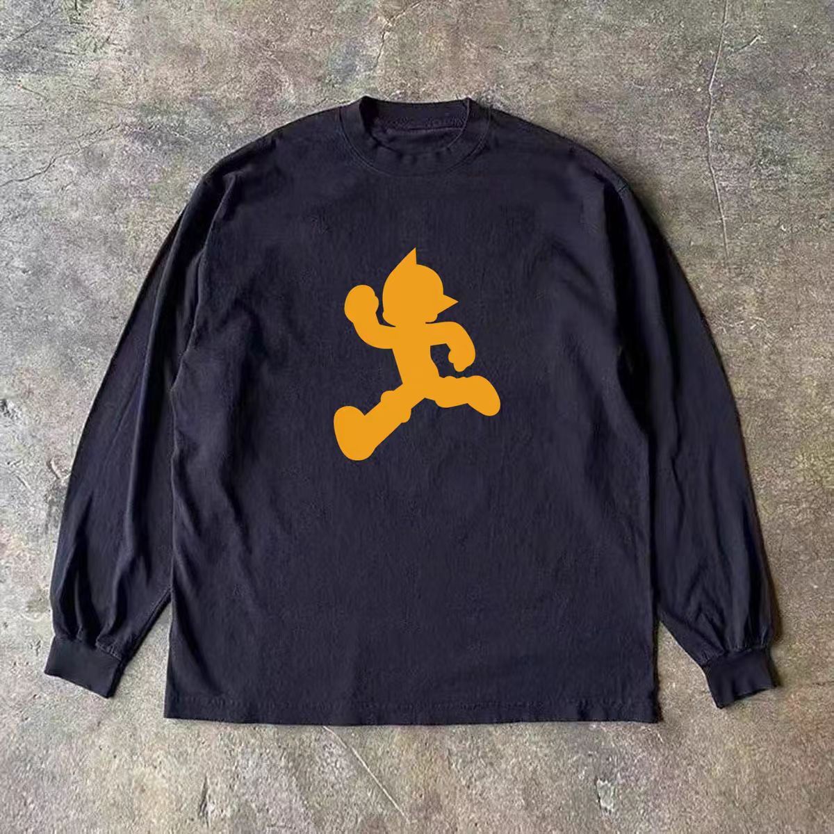 Japanese Brand Black retro cartoon print long-sleeved t-shirt Size US M / EU 48-50 / 2 - 1 Thumbnail