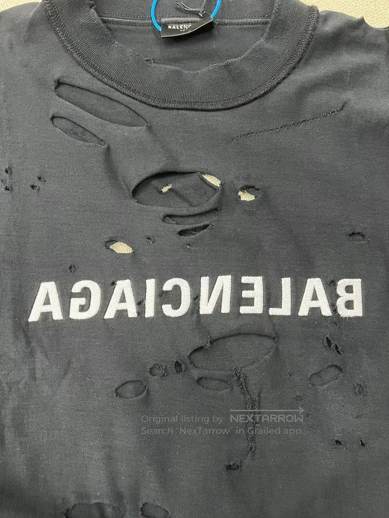 Balenciaga Balenciaga Letter print round neck short-sleeve T-shirt, r Size US M / EU 48-50 / 2 - 3 Thumbnail