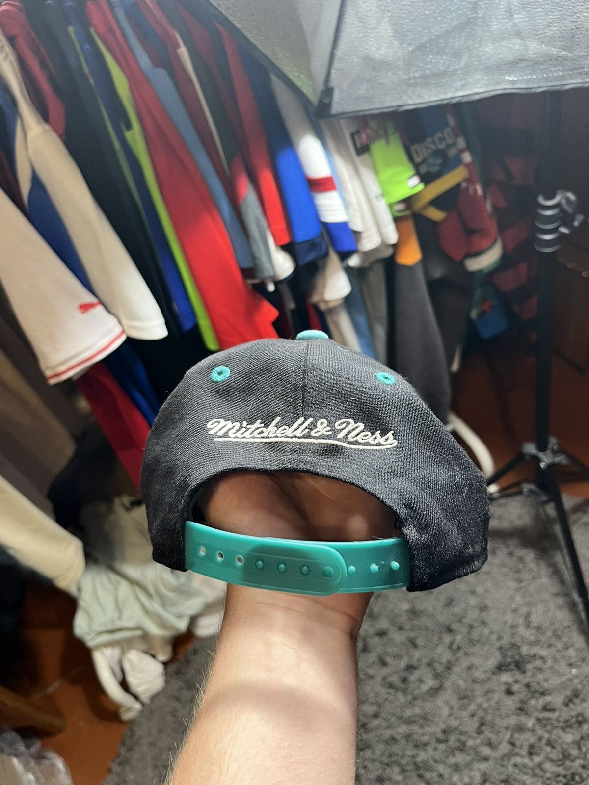 NHL SAN JOSE SHARKS NHL HOCKEY FAN PROMO CAP MICHELL&NESS Size ONE SIZE - 4 Thumbnail