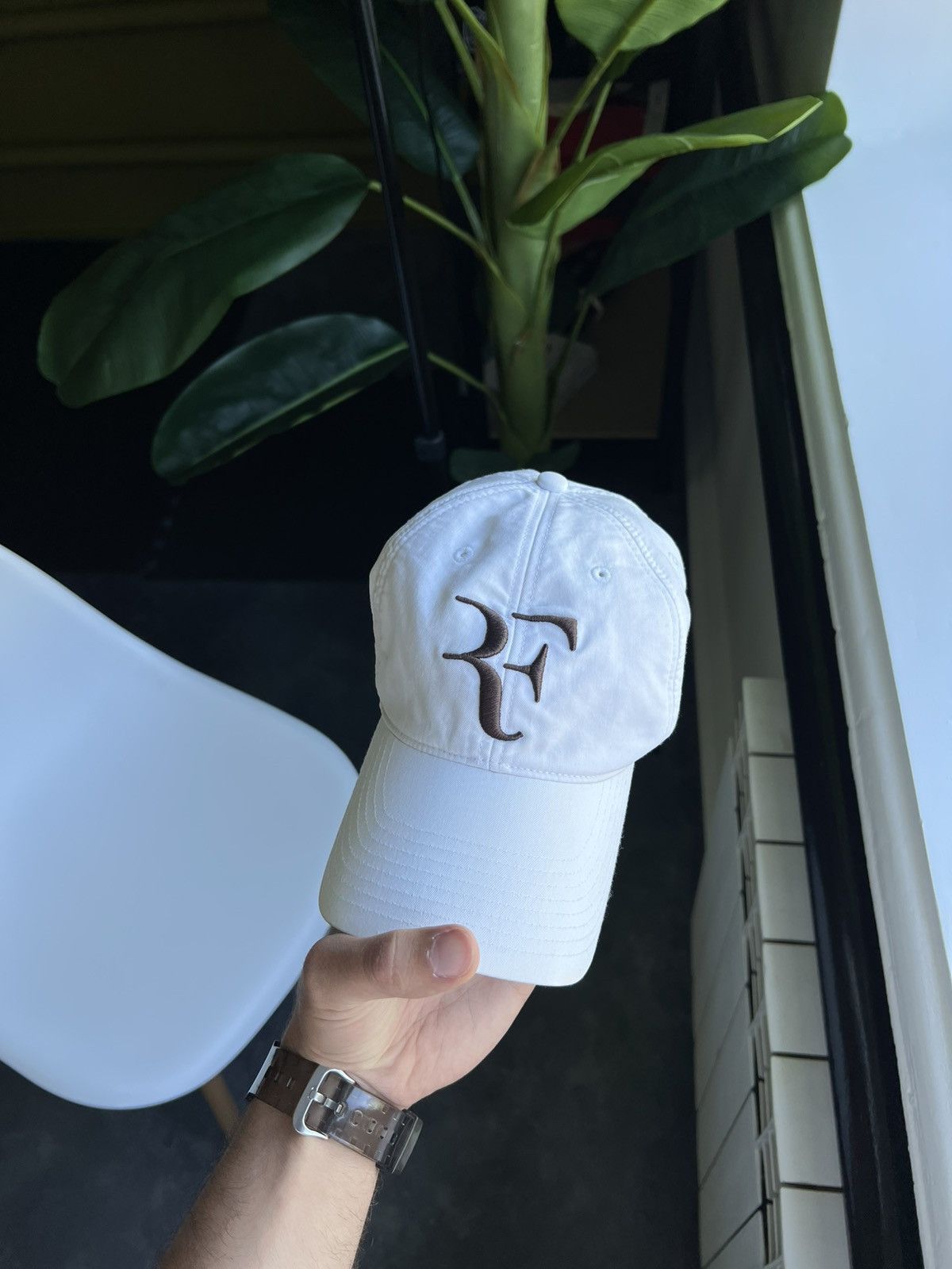 Nike × Vintage Vintage Nike Roger Federer RF Heritage 86 Tennis Cap White Size ONE SIZE - 2 Thumbnail