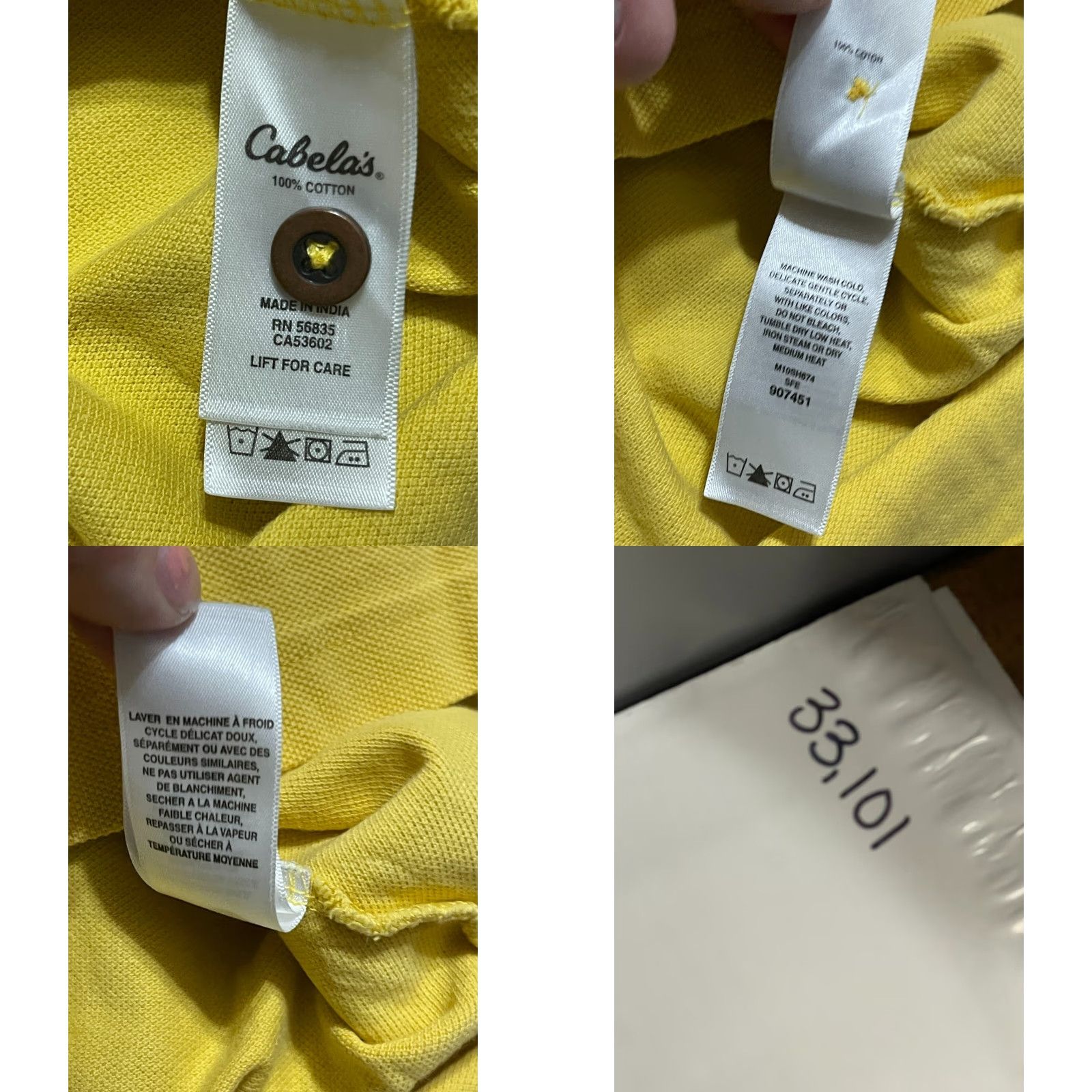 Vintage Cabela's Shirt Men's Size Medium Yellow Short Sleeve Polo Quarter Zip Casual Vintage: No (remove if not applicable) Size US M / EU 48-50 / 2 - 8 Thumbnail