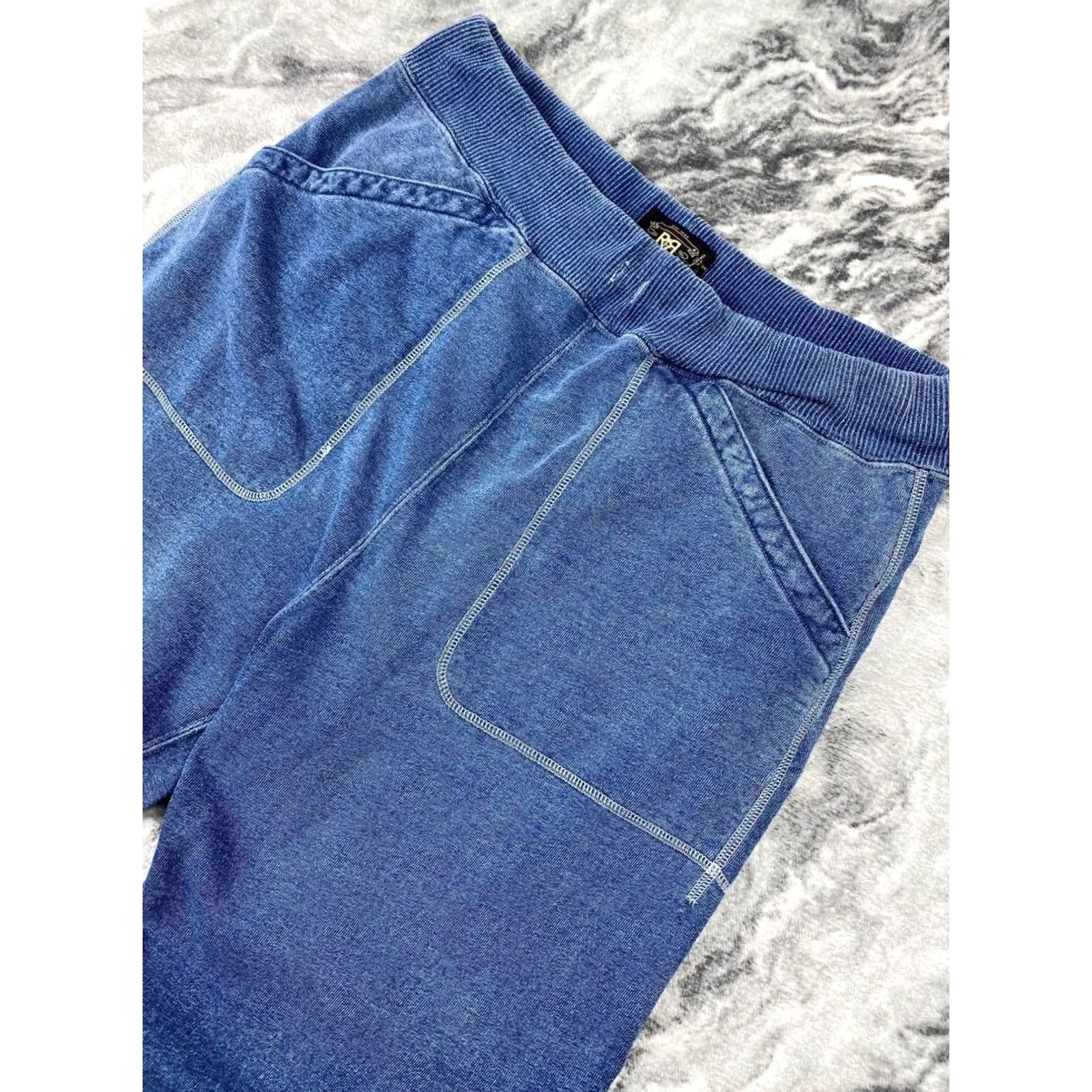 Ralph Lauren Ralph Lauren RRL Indigo Cotton Sweatpants Men L Blue Size US 33 - 6 Thumbnail