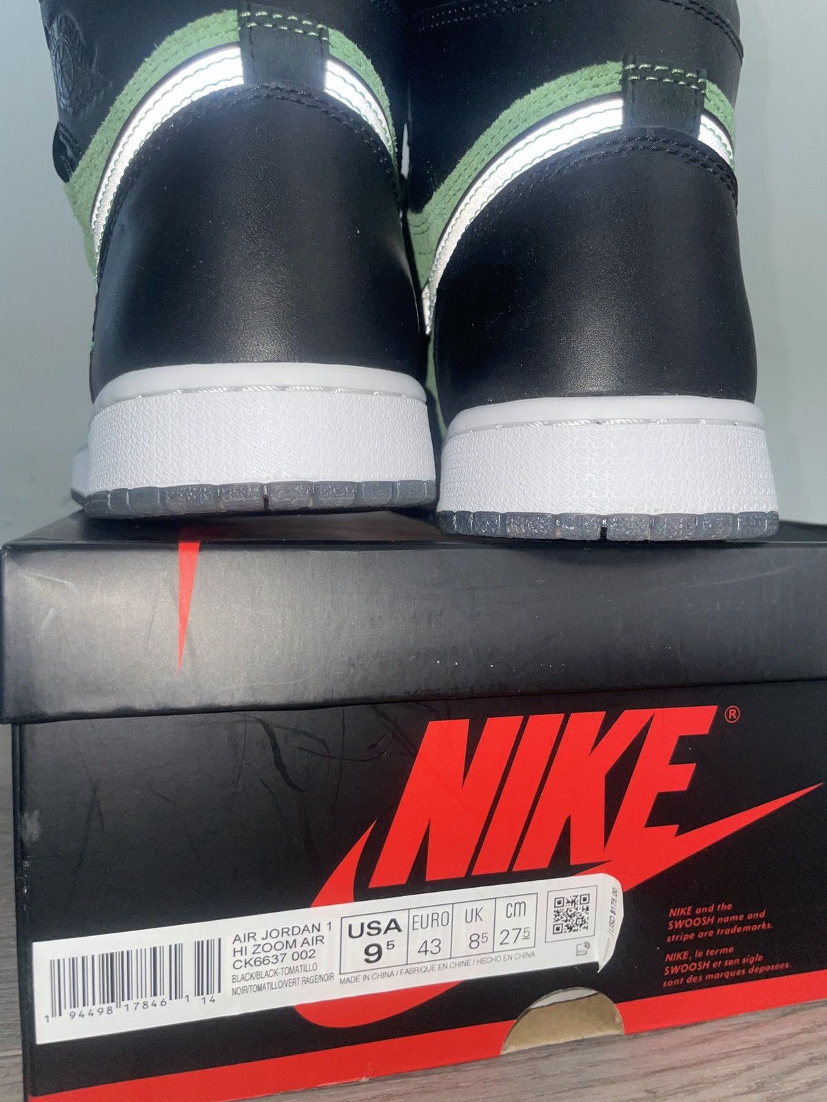 Jordan Brand Jordan 1 zoom air incredible hulk Size US 9.5 / EU 42-43 - 6 Thumbnail