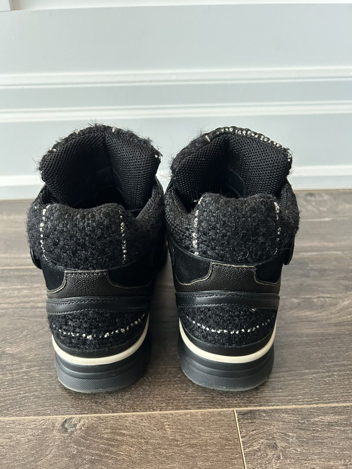 Chanel Chanel Tweed High Top Sneakers Size US 9 / EU 42 - 4 Thumbnail