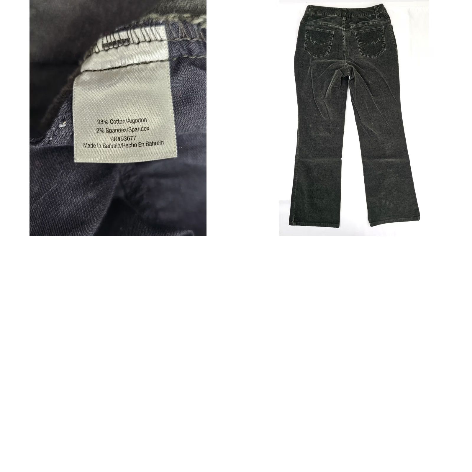 Vintage St. John’s Bay Corduroy Pants Women 10 Olive Green Stretch Straight EUC Size 32" / US 10 / IT 46 - 8 Thumbnail