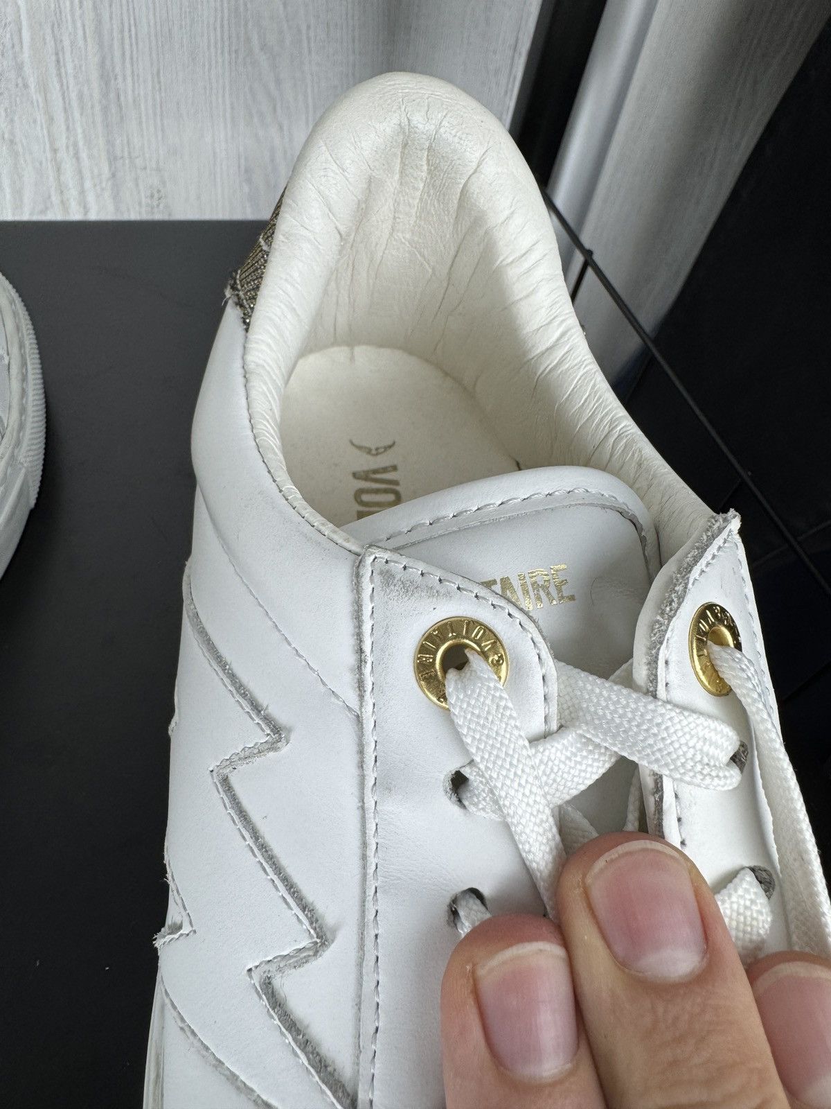 Zadig & Voltaire Zadig & Voltaire ZV 1747 Flash White leather low sneakers 38 Size US 8 / IT 38 - 17 Thumbnail