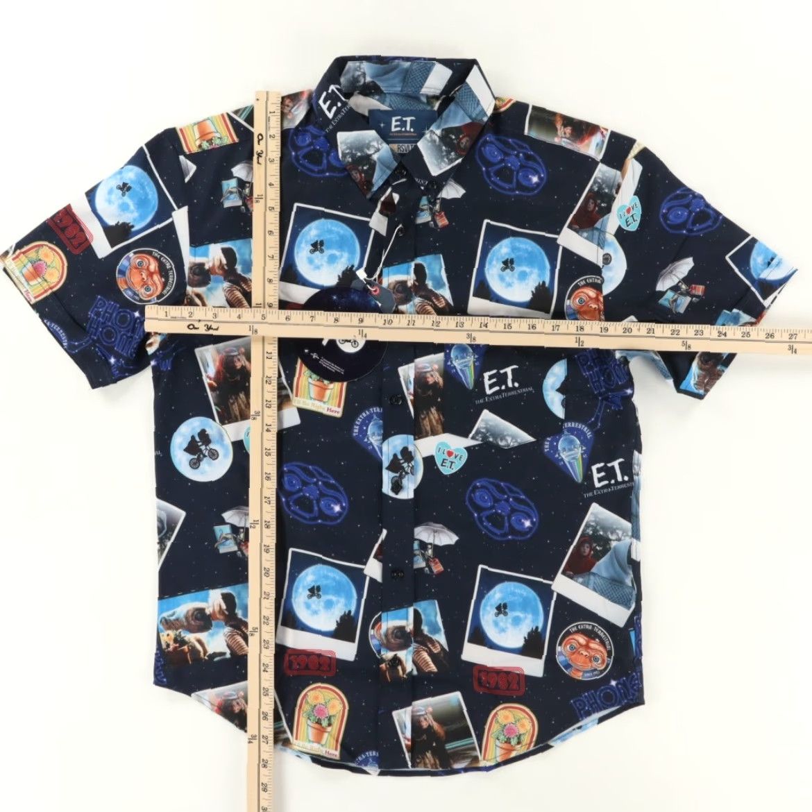 Vintage RSVLTS x ET Celestial Greetings Kunuflex Button Down Shirt Navy Men's M Size US M / EU 48-50 / 2 - 3 Thumbnail