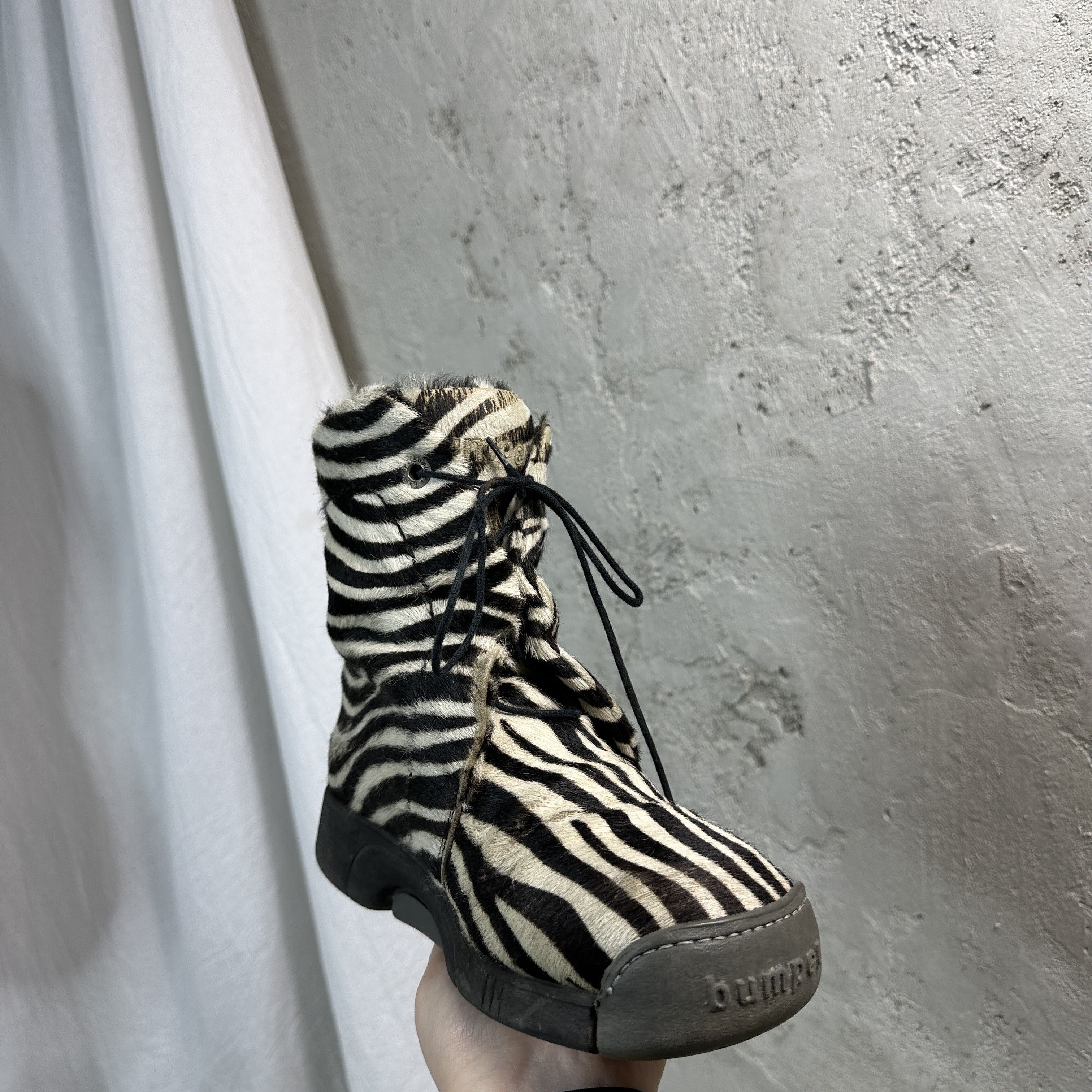 Vintage Vintage Shoes Bumper Horsehair Zebra Print Size US 8 / IT 38 - 8 Thumbnail