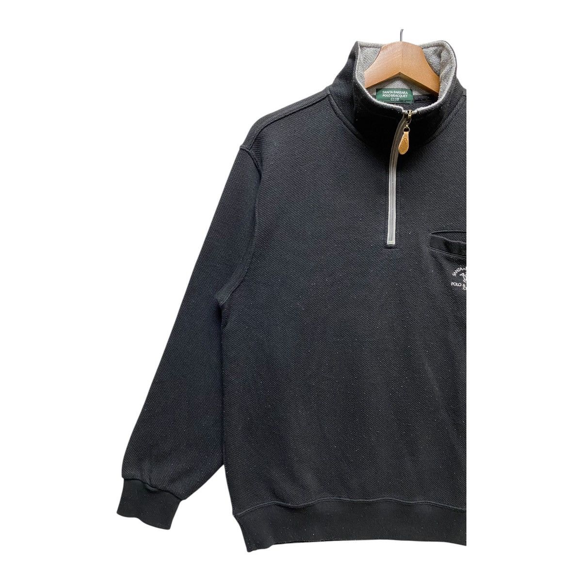 Vintage Vintage Santa Barbara Polo Sweatshirt Quarter Zip Size US L / EU 52-54 / 3 - 3 Thumbnail