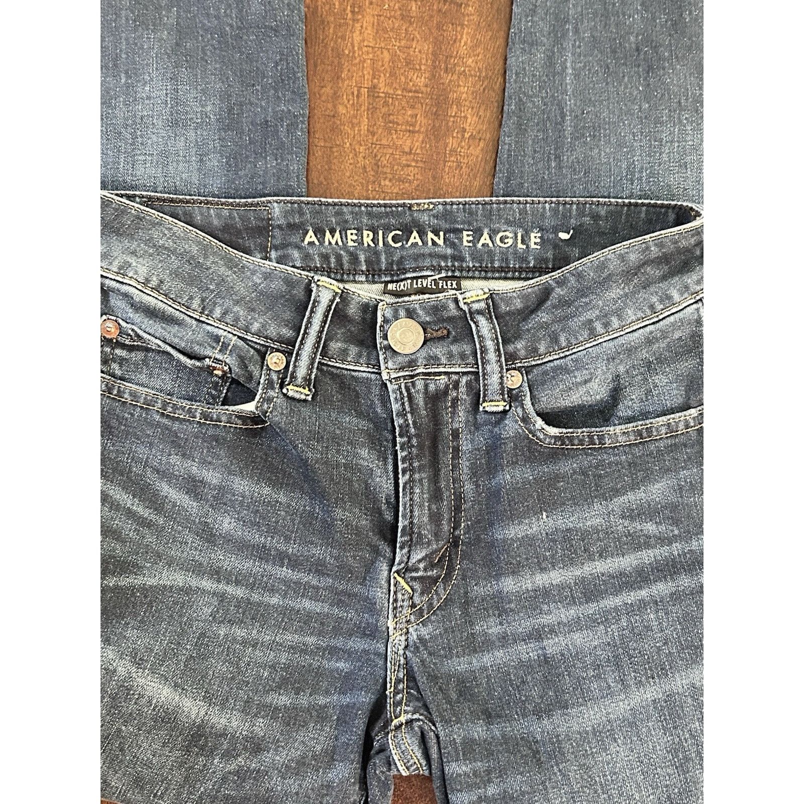 American Eagle Outfitters american eagle jeans men Slim Straight 26x28 Next Level Flex Size US 26 / EU 42 - 3 Thumbnail