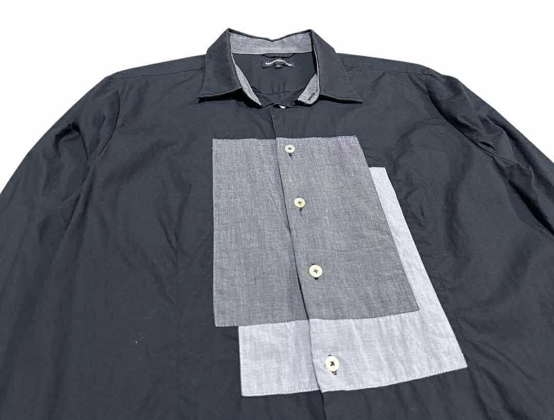 semanticdesign 🔥Sick Y2K Semantic Design Patchwork Shirt Black Long Sleeve Size US L / EU 52-54 / 3 - 2 Thumbnail