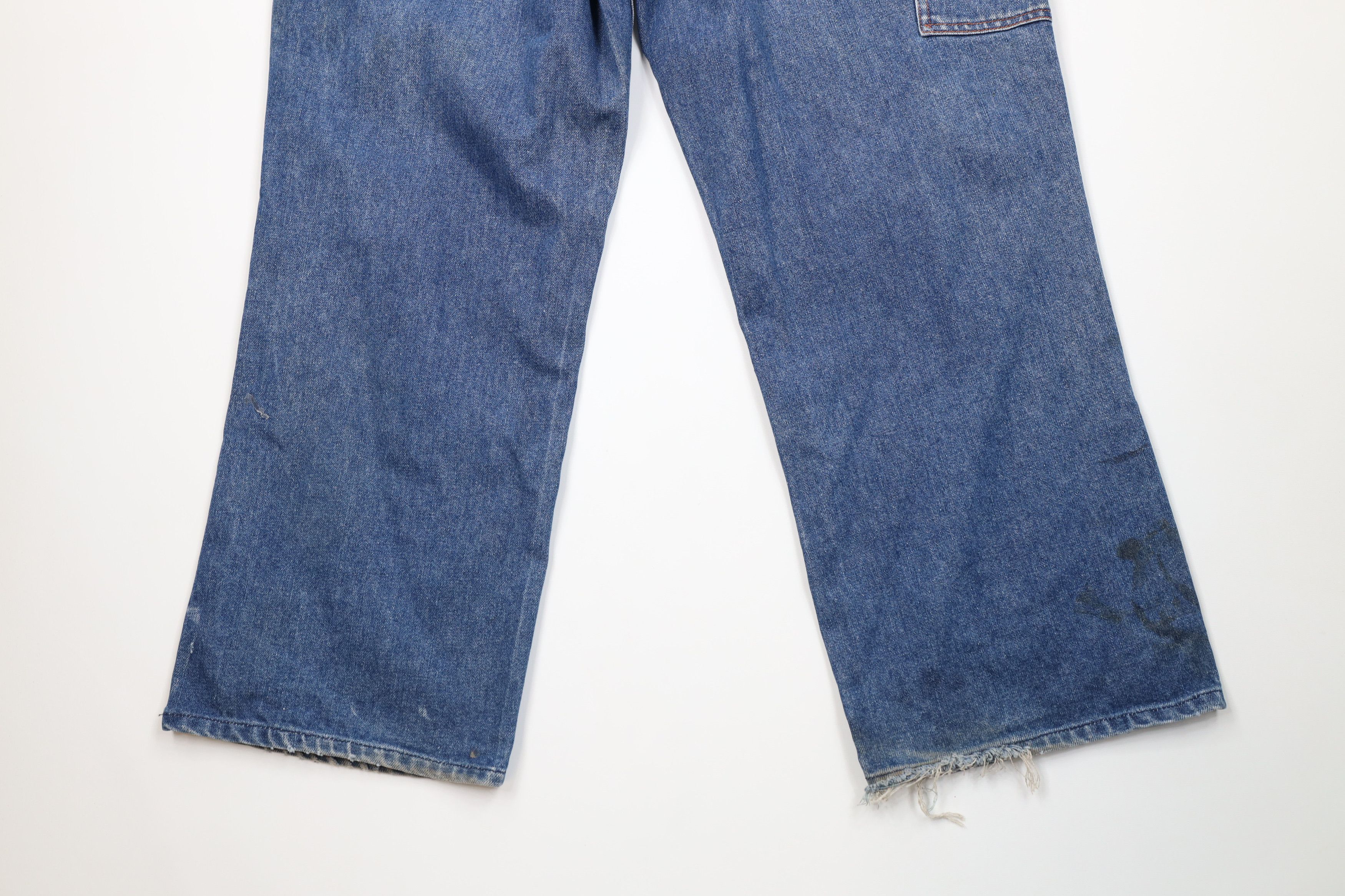 Big Mac Vintage 90s Big Mac Wide Leg Dungaree Denim Jeans Workwear Size US 40 / EU 56 - 14 Thumbnail