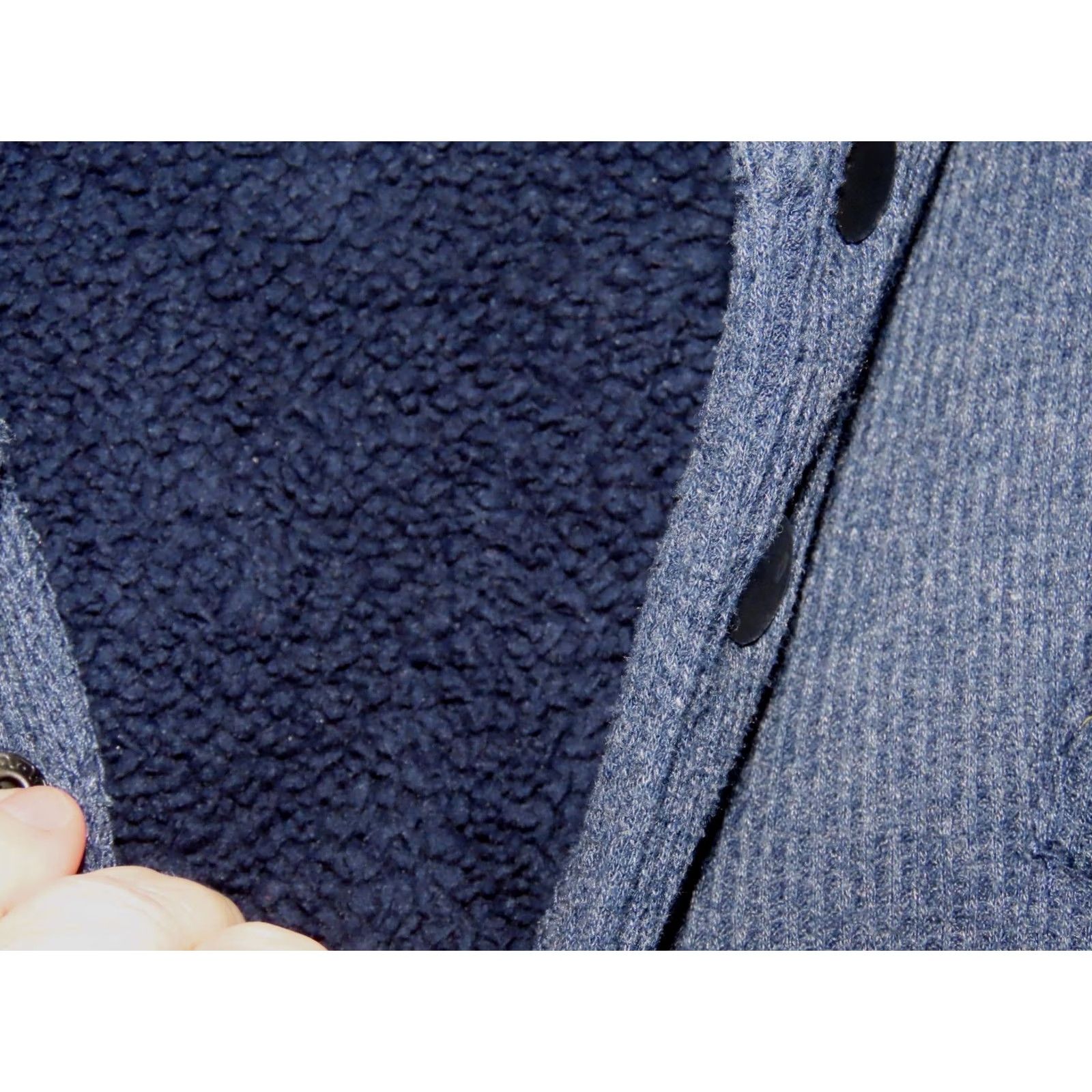 Vintage VINTAGE Telluride Sherpa Lined Men's L 1/2 Snap Dark Blue Shacket Pullover Shirt Size US L / EU 52-54 / 3 - 5 Thumbnail